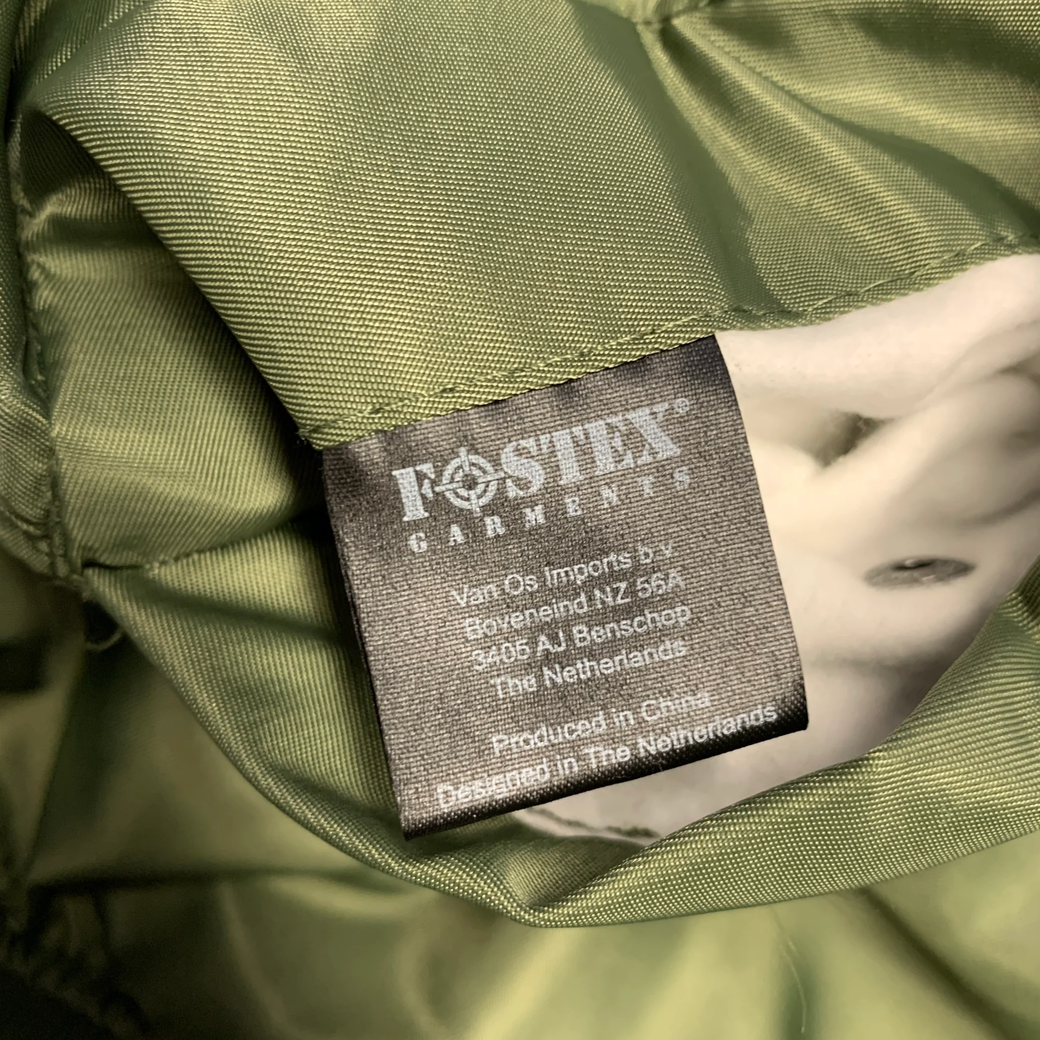 FOSTEX Size XL Green Orange Nylon Bomber Jacket - Image 5