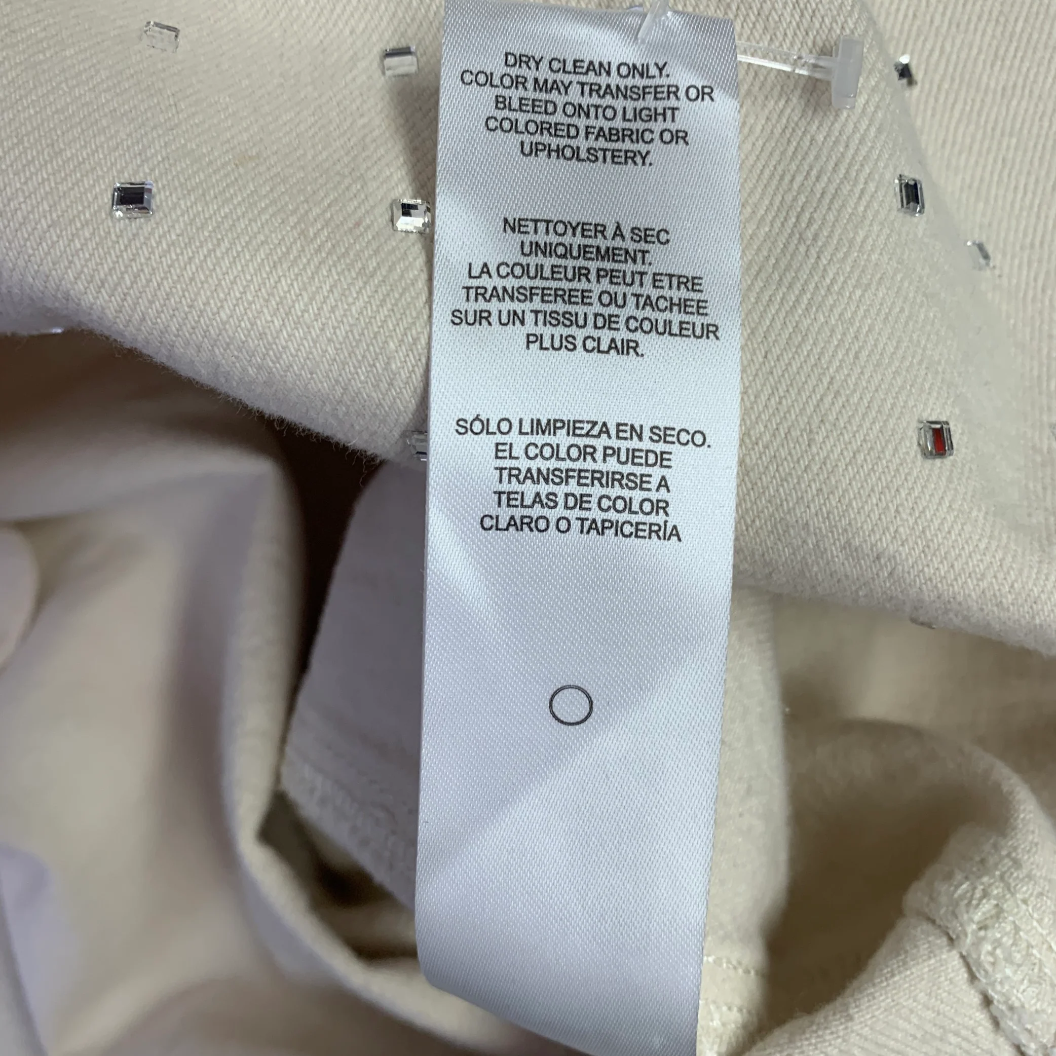 FRAME Size XS Beige Silver Cotton Studded Shirt Jacket Blazer - Image 7