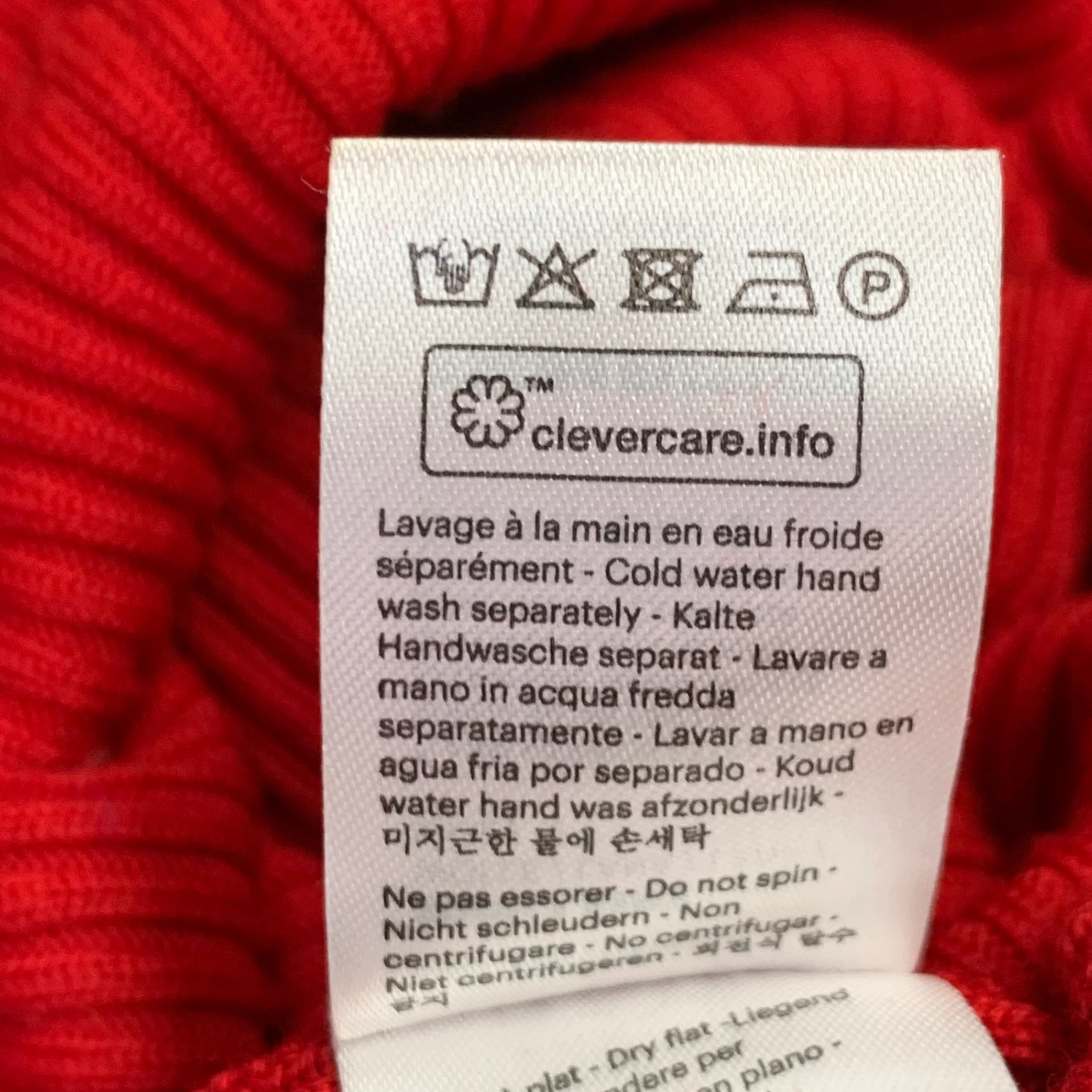 FROM FUTURE Size S Red Merino Wool Rib Knit Sweetheart Long Sleeve Midi Dress - Image 6