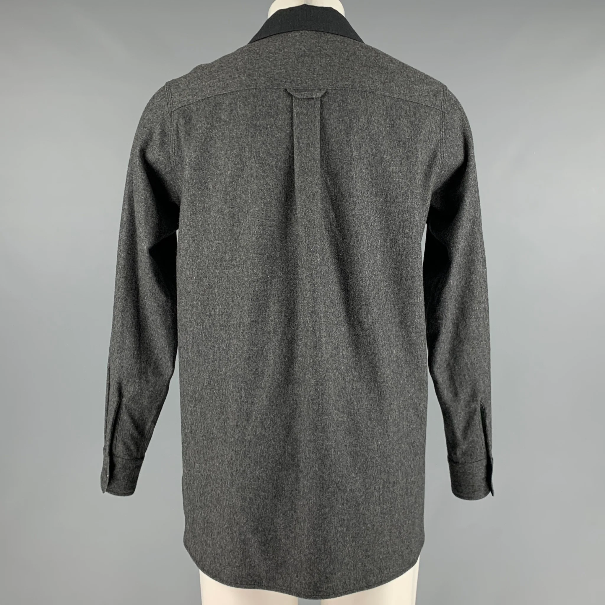FUMITO GANRYU Size M Grey Charcoal Mixed Fabrics Sport Coat - Image 4
