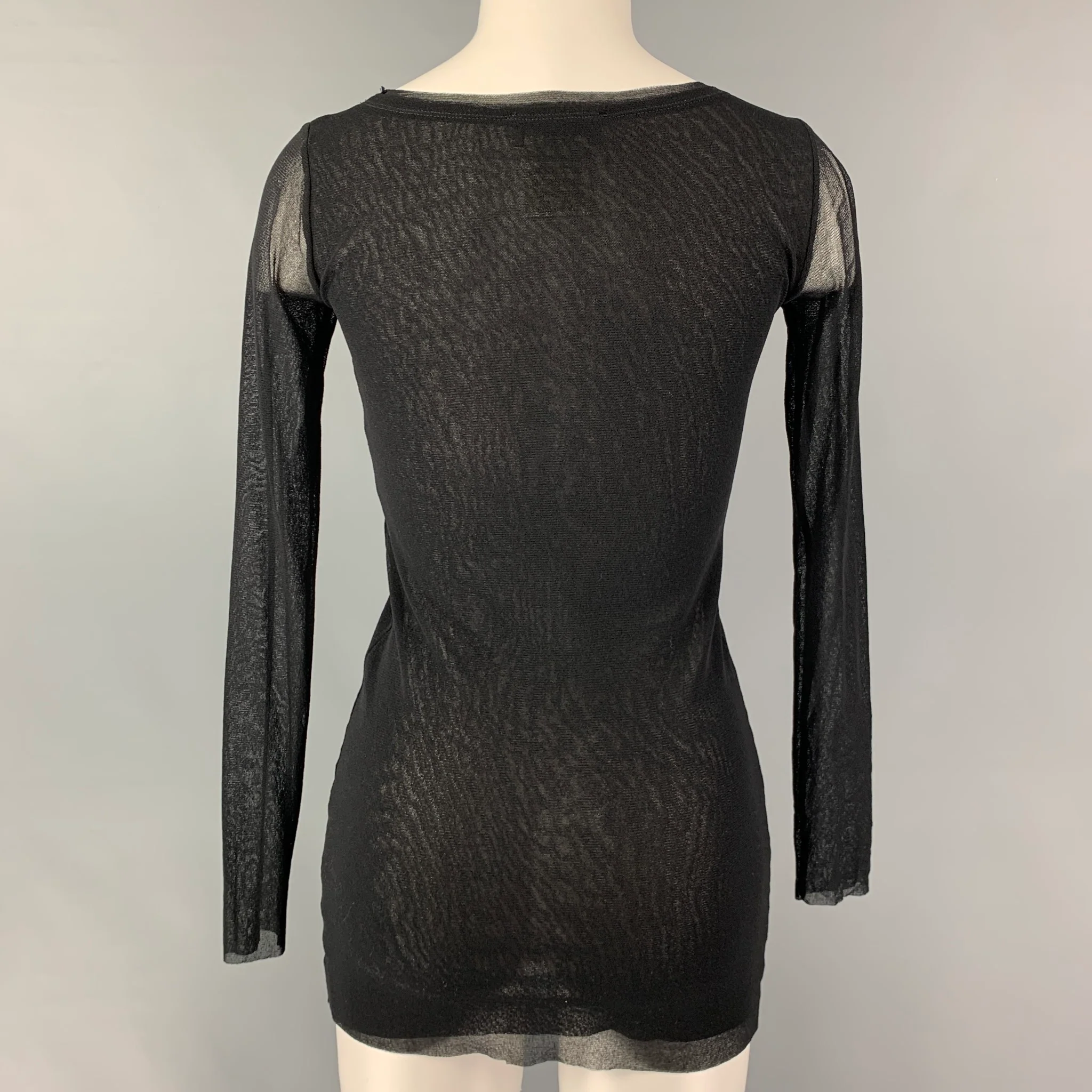 FUZZI Size S Black Nylon Pullover - Image 3