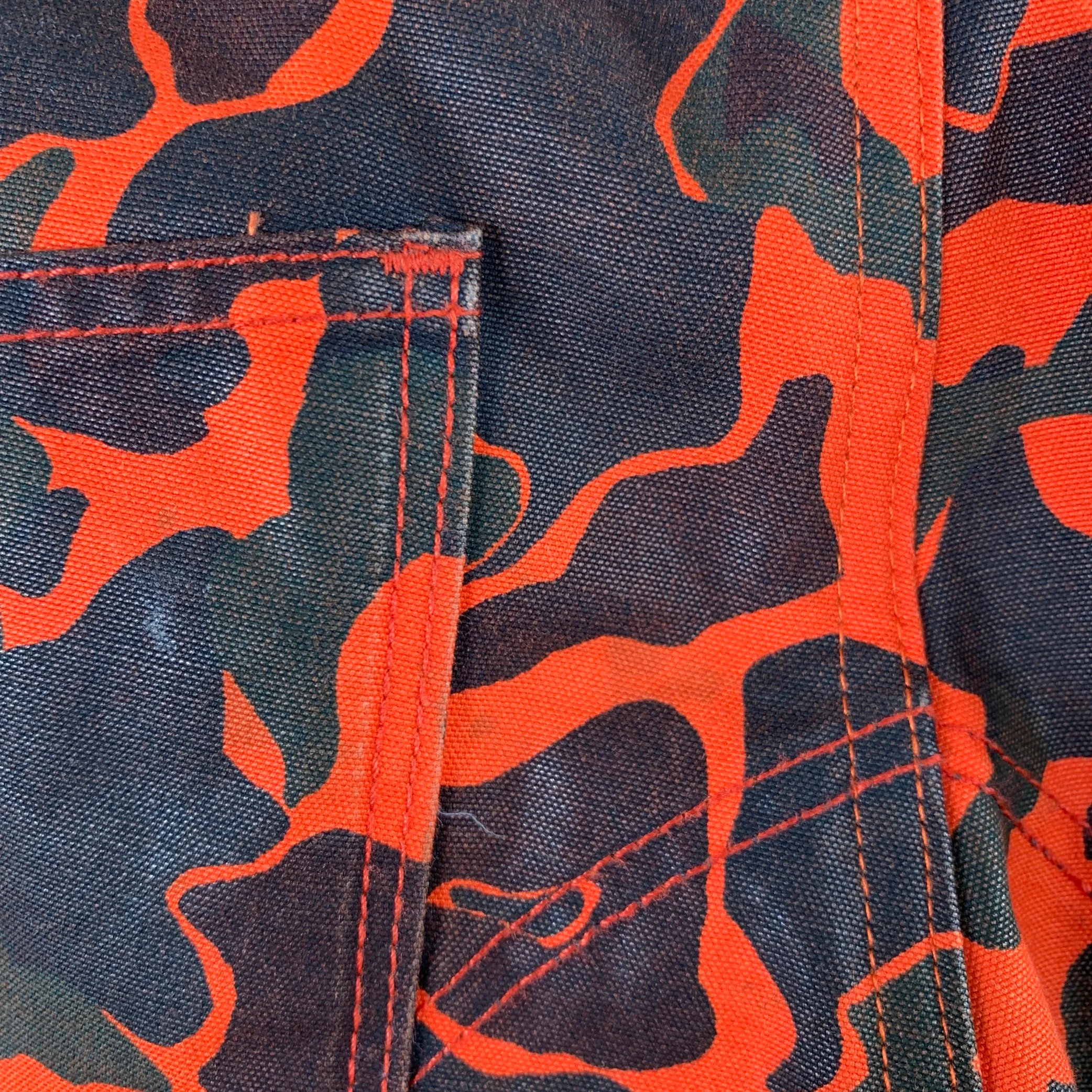 G-STAR Size 30 5622 Orange Black Camo Cotton Button Fly Casual Pants - Image 4
