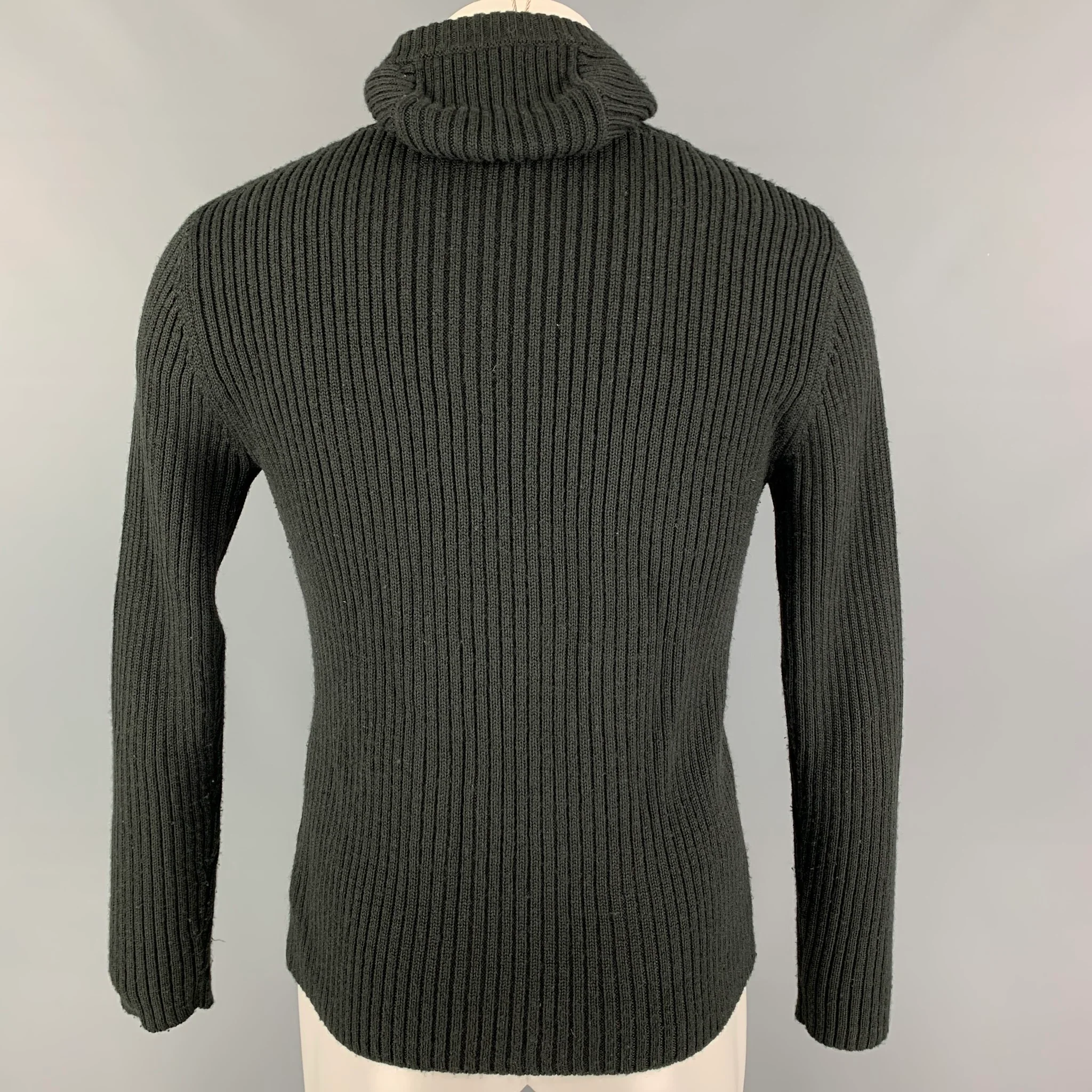 G-STAR Size M Grey Knit Acrylic Wool Hoodie Sweater - Image 3