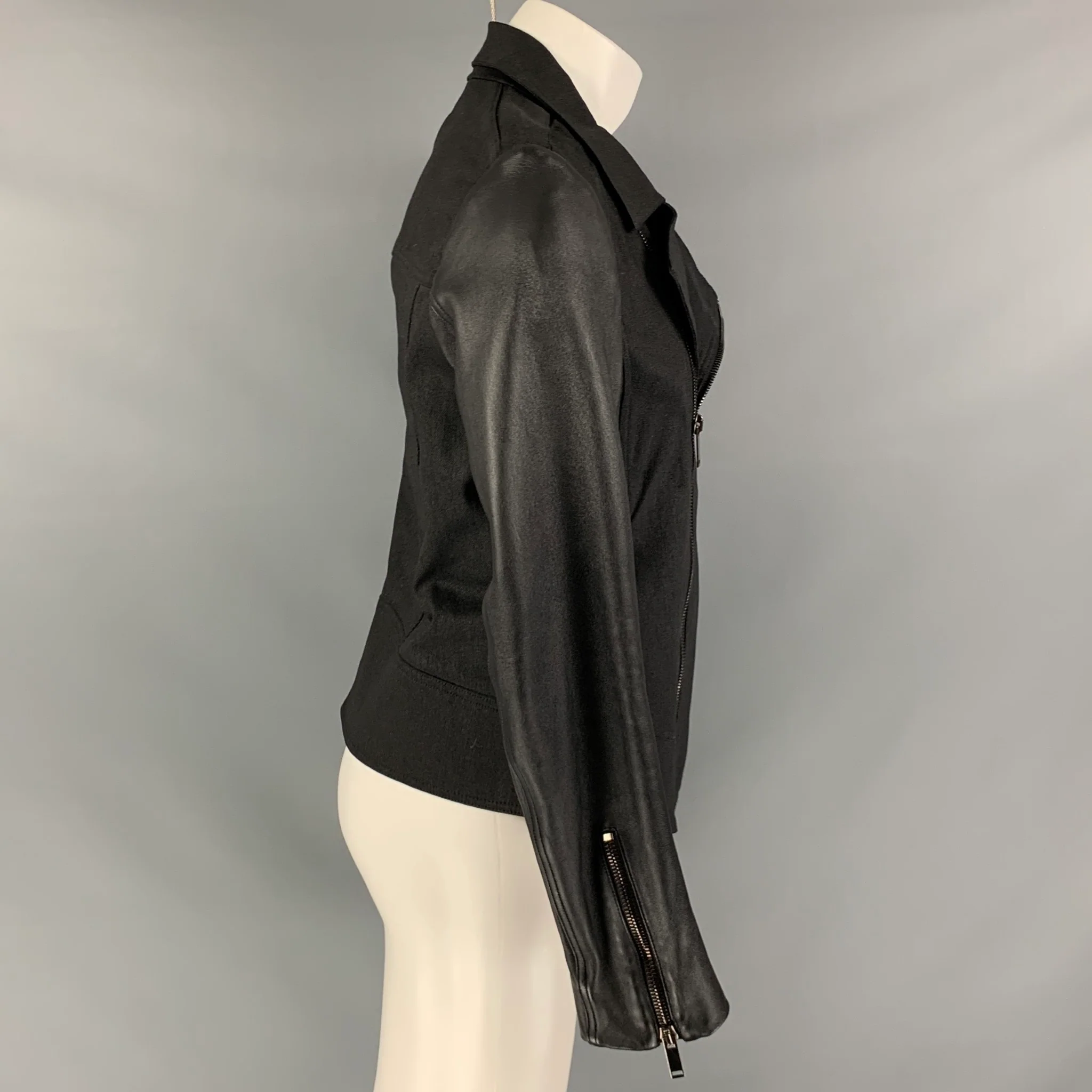 GARETH PUGH Size M Black Mixed Materials Cotton Blend Jacket - Image 2