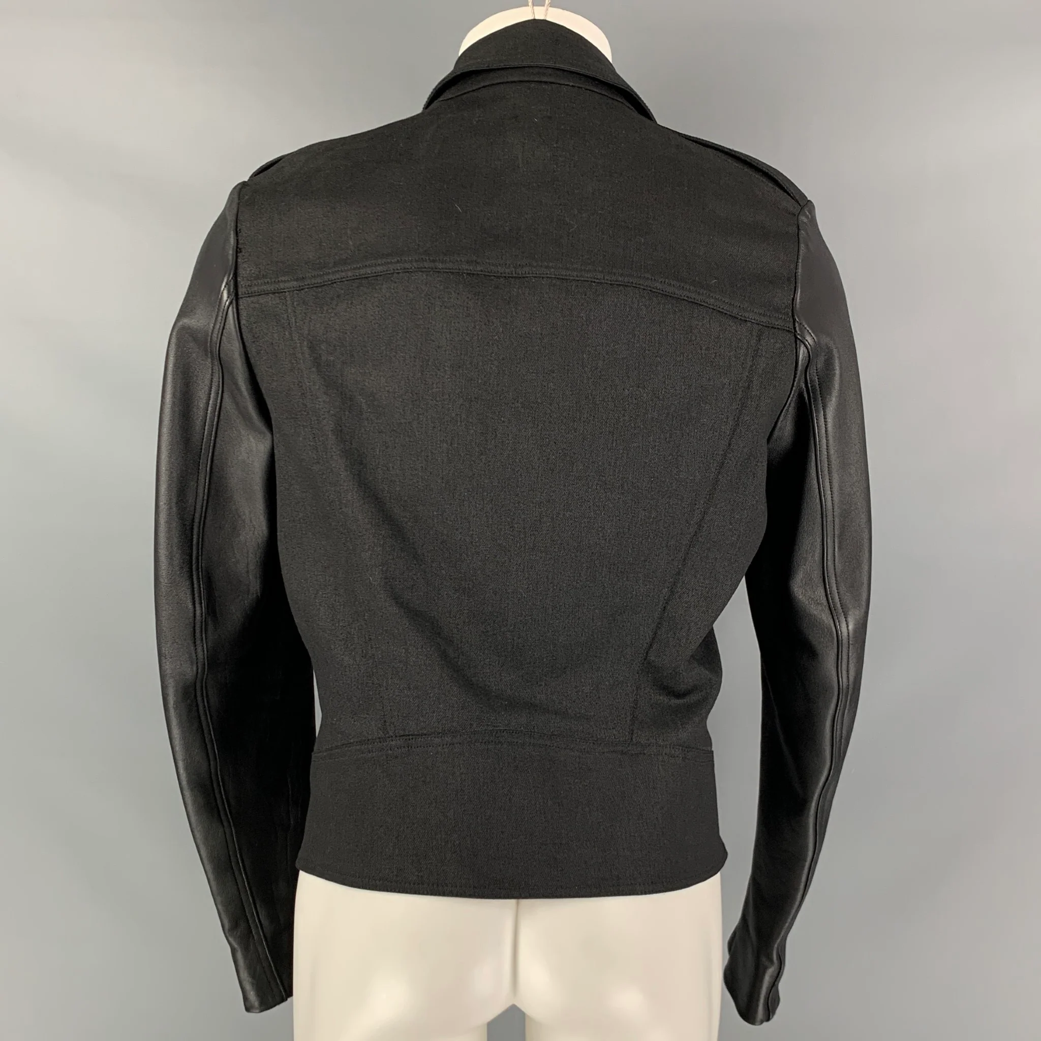 GARETH PUGH Size M Black Mixed Materials Cotton Blend Jacket - Image 3