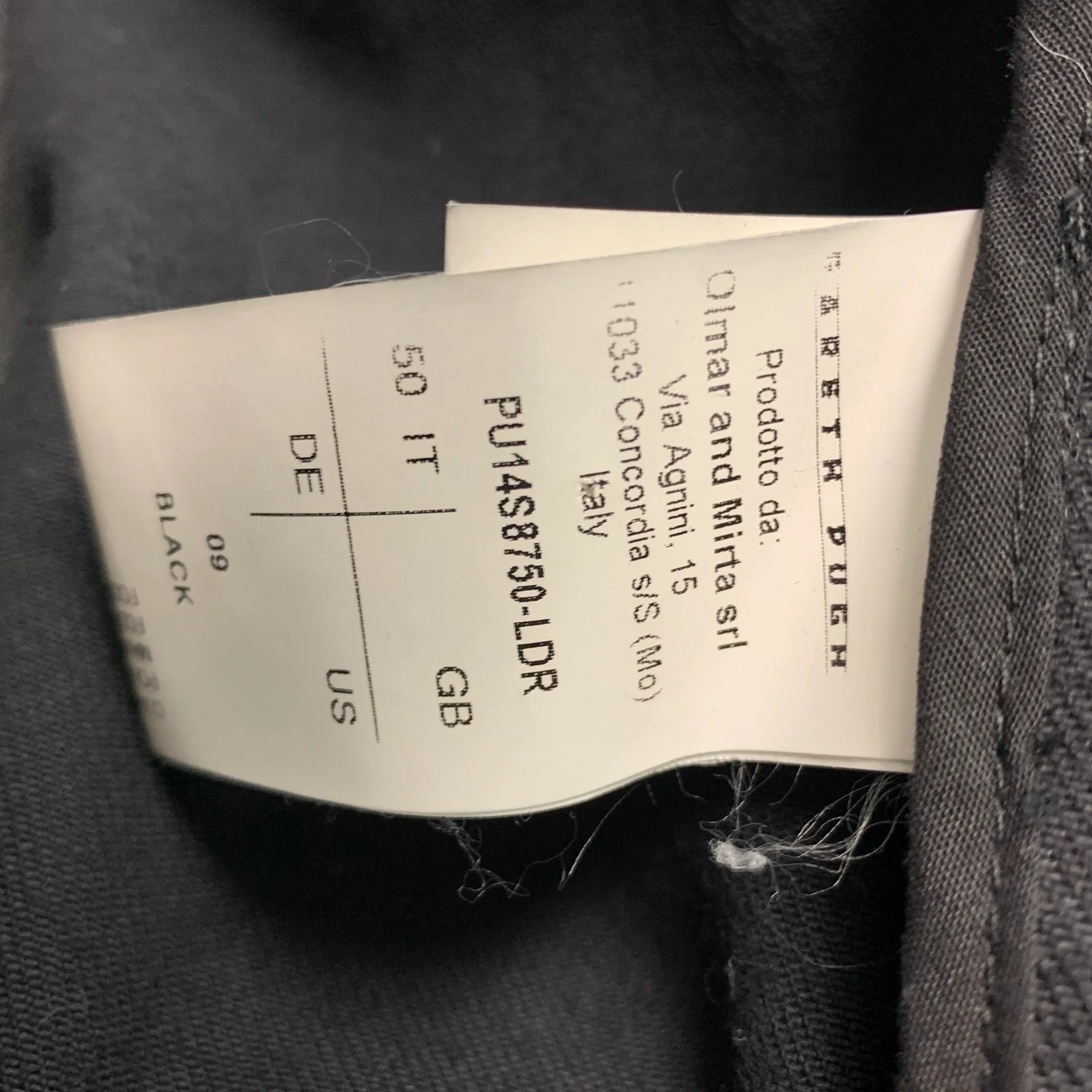 GARETH PUGH Size M Black Mixed Materials Cotton Blend Jacket - Image 5