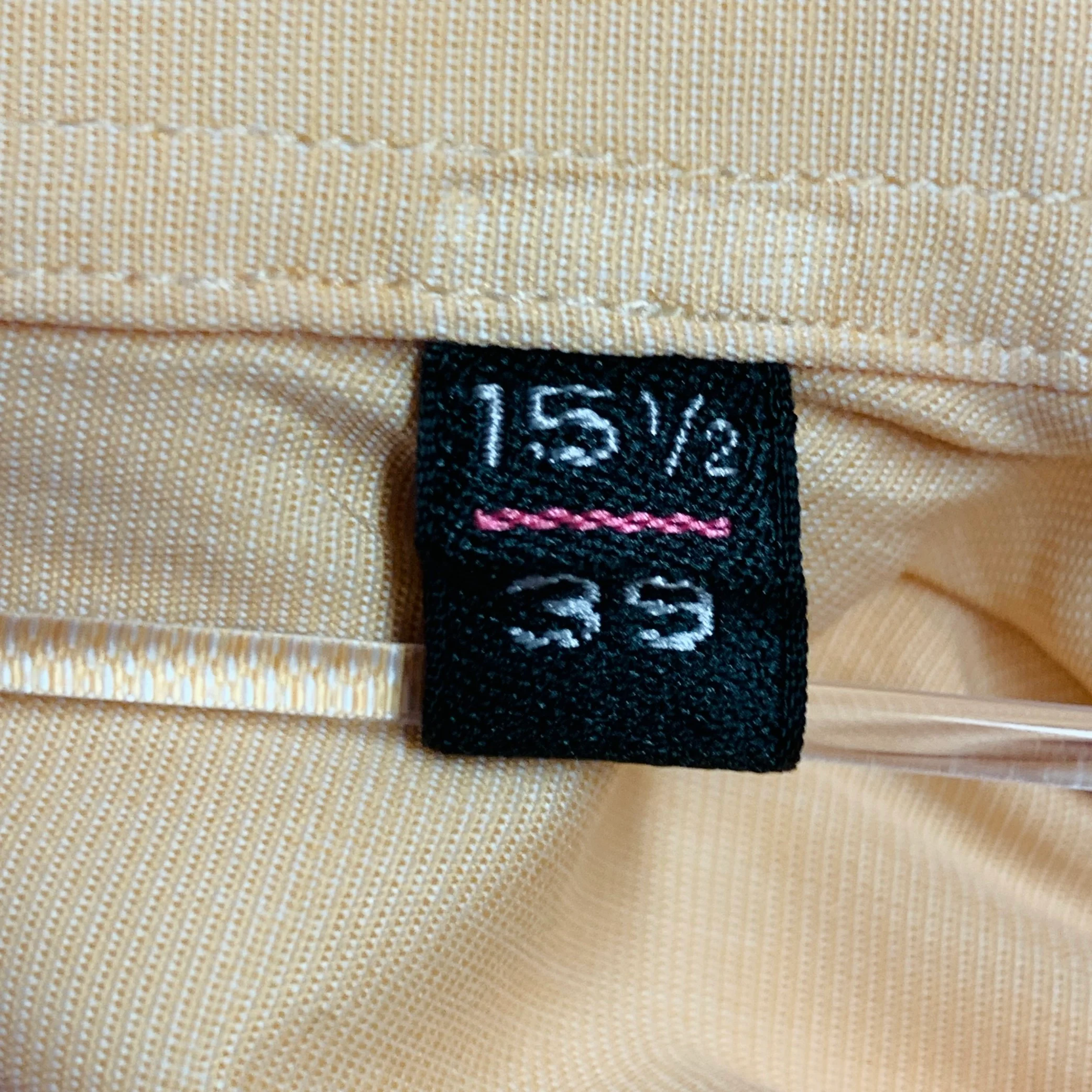 GARRICK ANDERSON Size S Orange Cotton Curved Cutaway Long Sleeve Shirt - Image 5