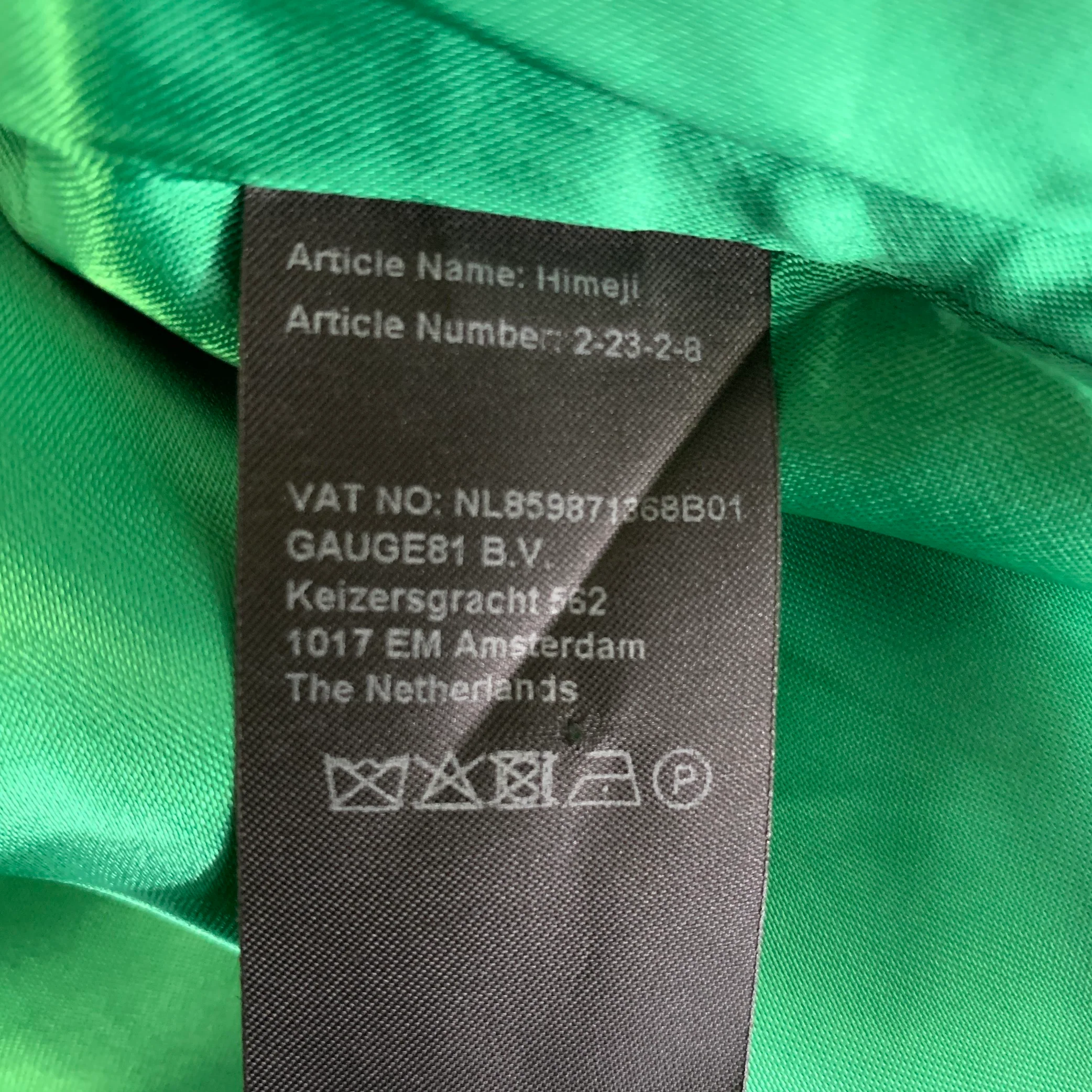 GAUGE 81 Size XS Green Silk Draped Mini Skirt - Image 7