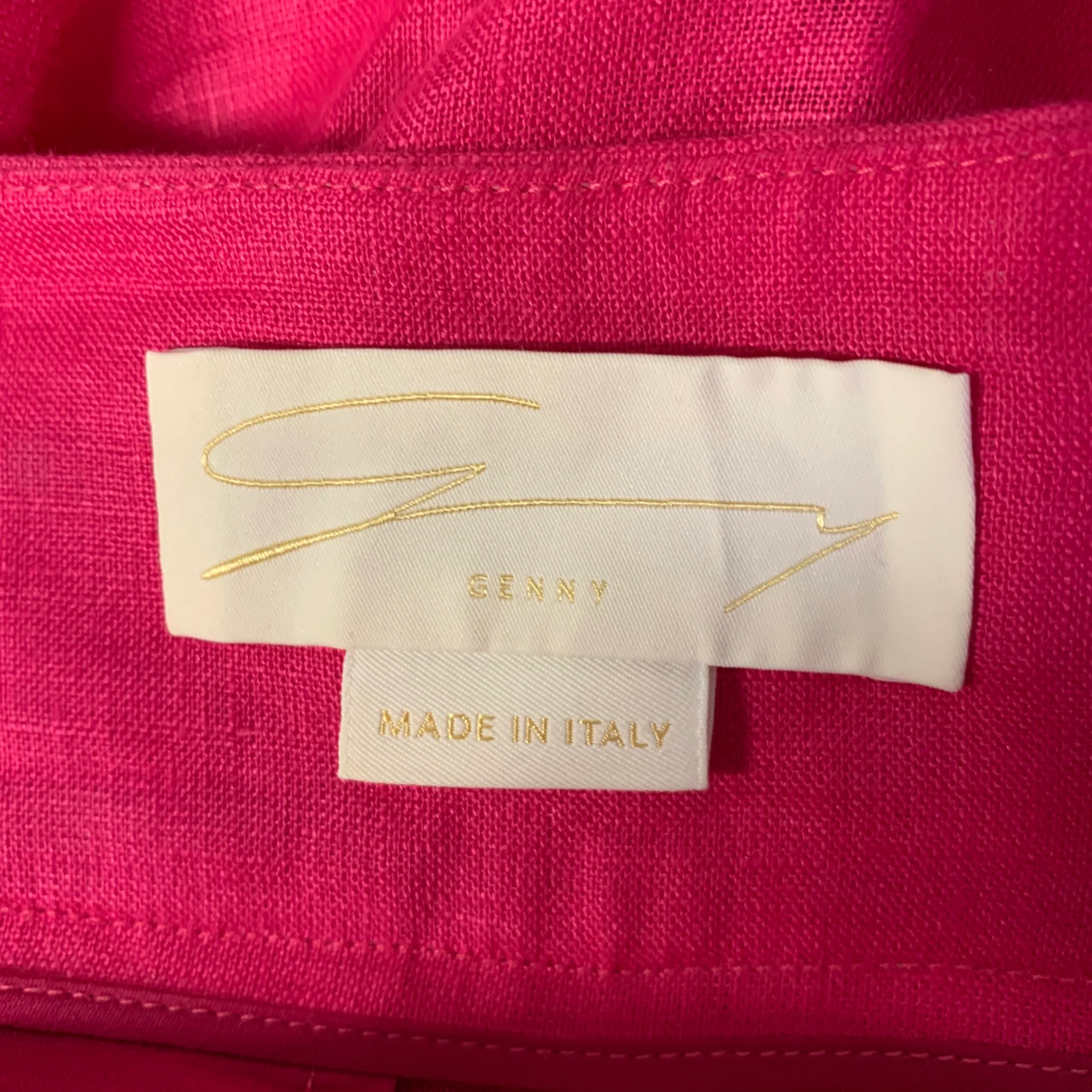 GENNY Size 6 Pink Magenta Linen Bermuda Shorts - Image 4