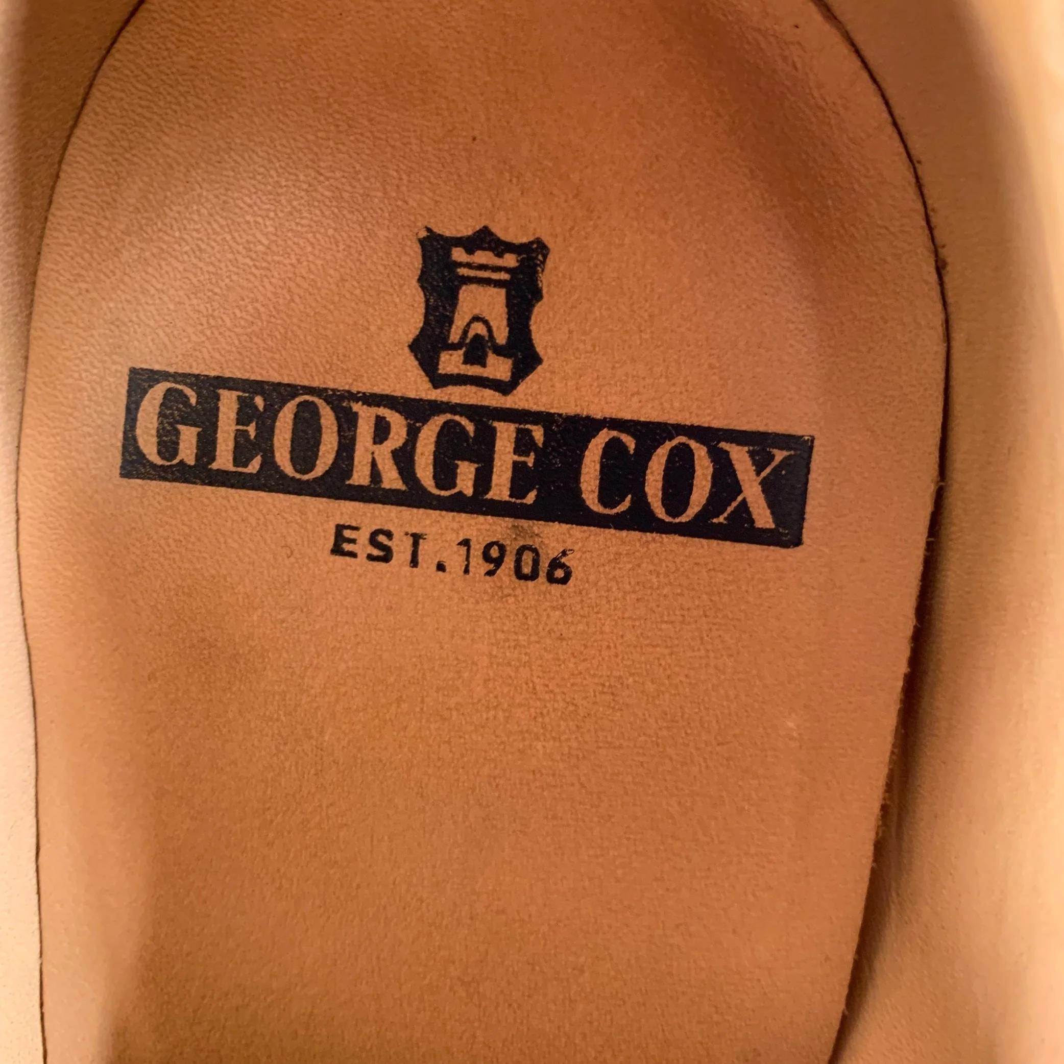 GEORGE COX Size 10 Brown 4200 MG MONK 593 Leather Creeper Loafers - Image 8