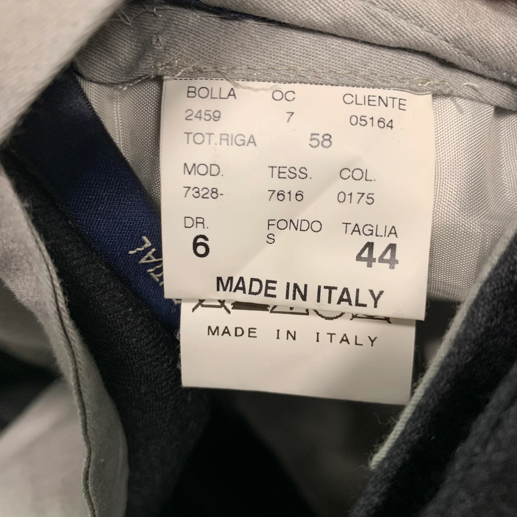 GERMANO Size 28 Grey Wool Flat Front Dress Pants - Image 6