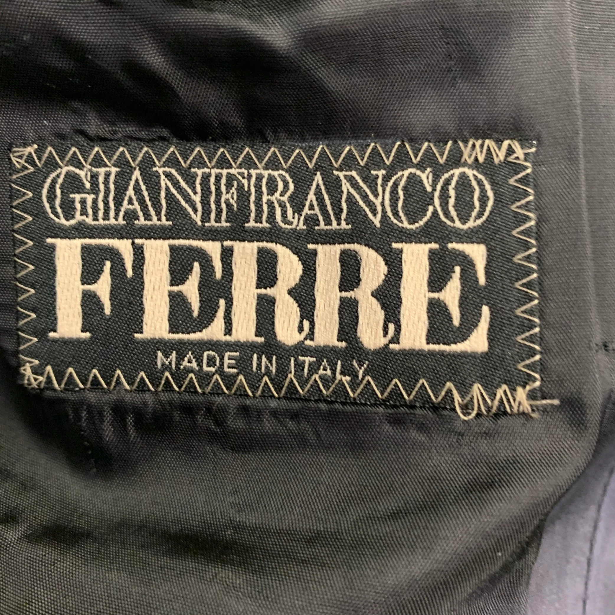 GIANFRANCO FERRE Size 36 Black Jacquard Viscose Blend Sport Coat - Image 7