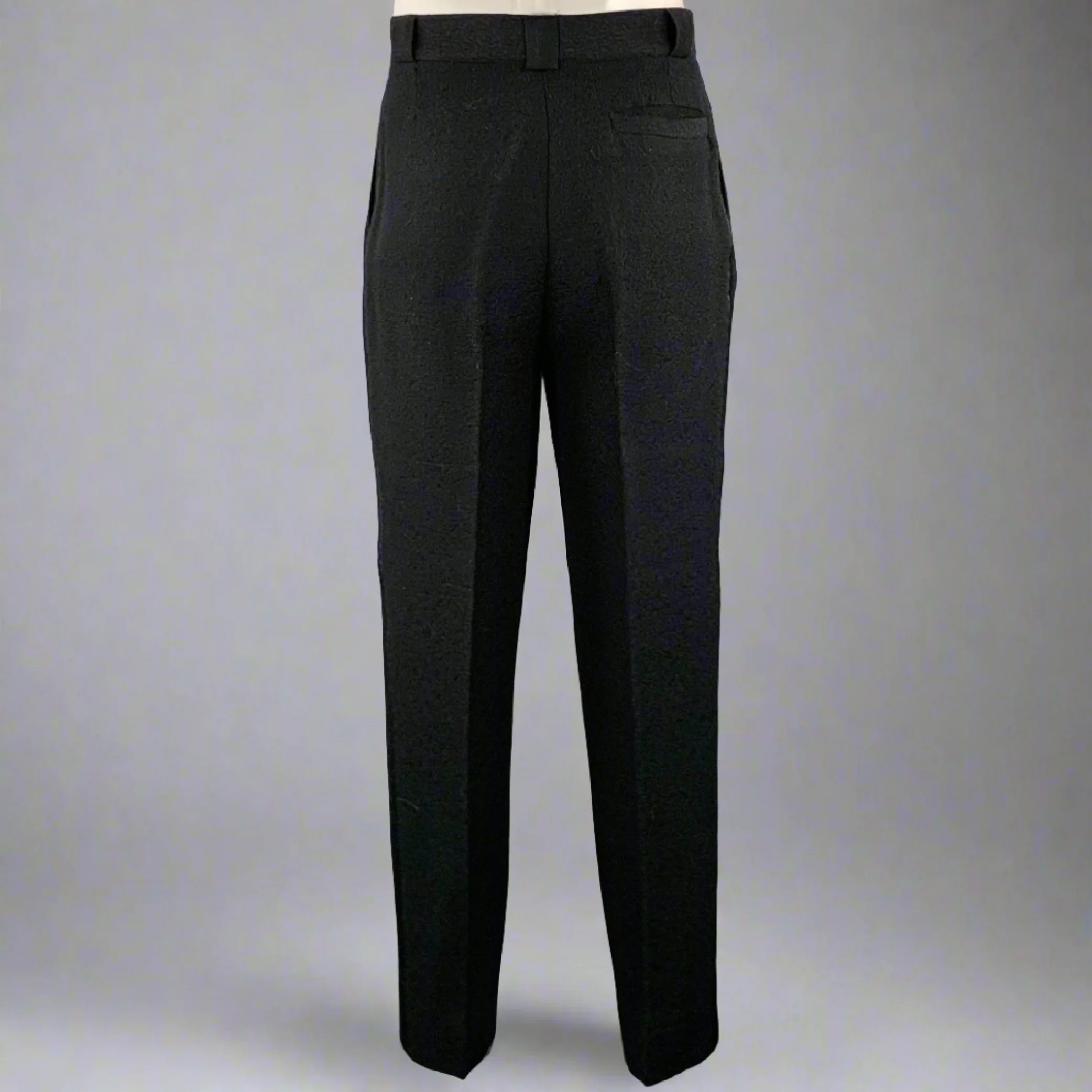 GIANNI VERSACE Size 42 Black Two Toned Wool Silk Double Breasted Tuxedo - Image 5
