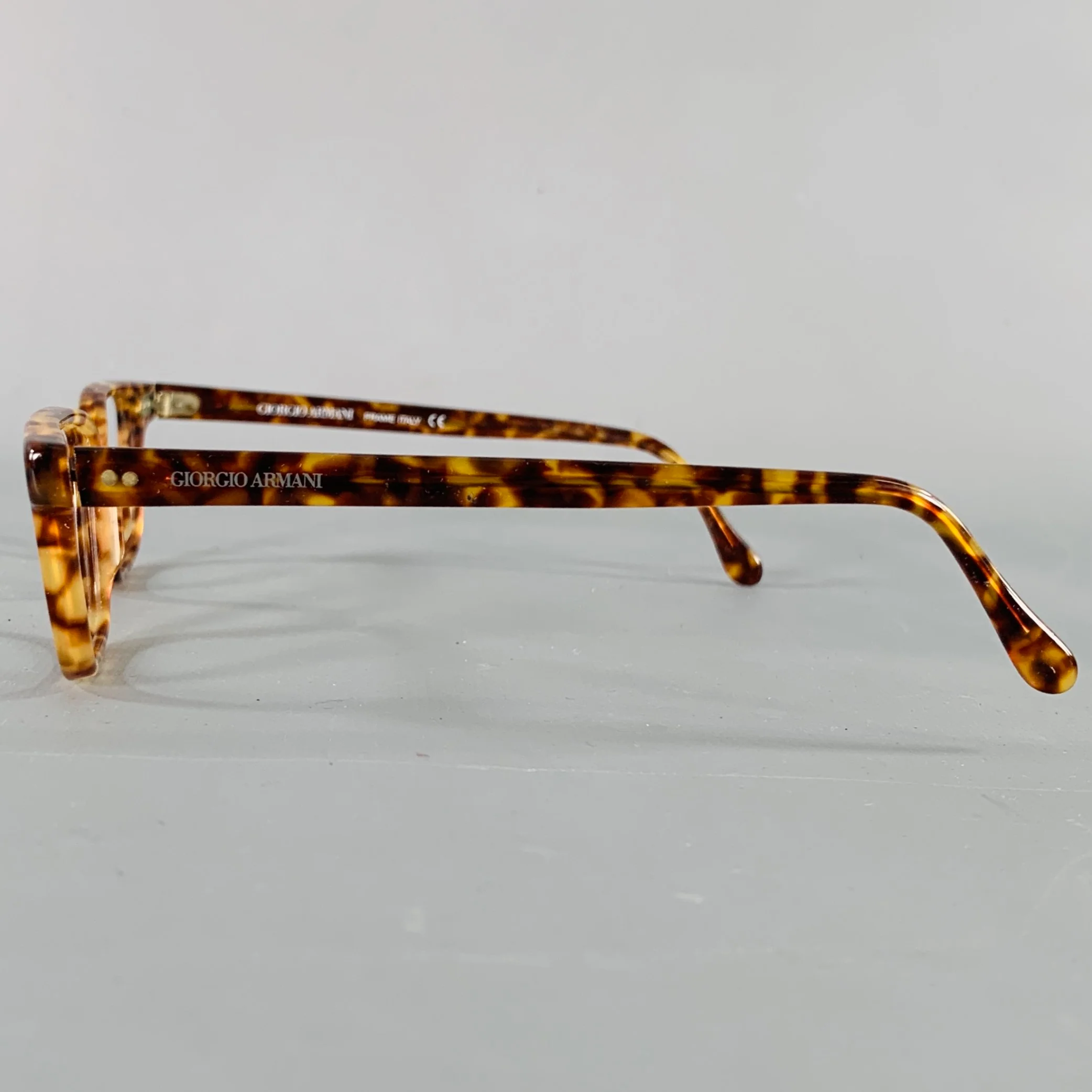 GIORGIO ARMANI Brown Tortoiseshell Acetate Frames - Image 4
