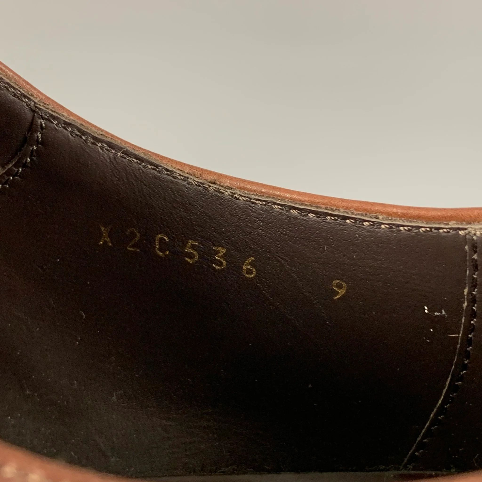 GIORGIO ARMANI Size 10 Brown Leather Lace Up Shoes - Image 6