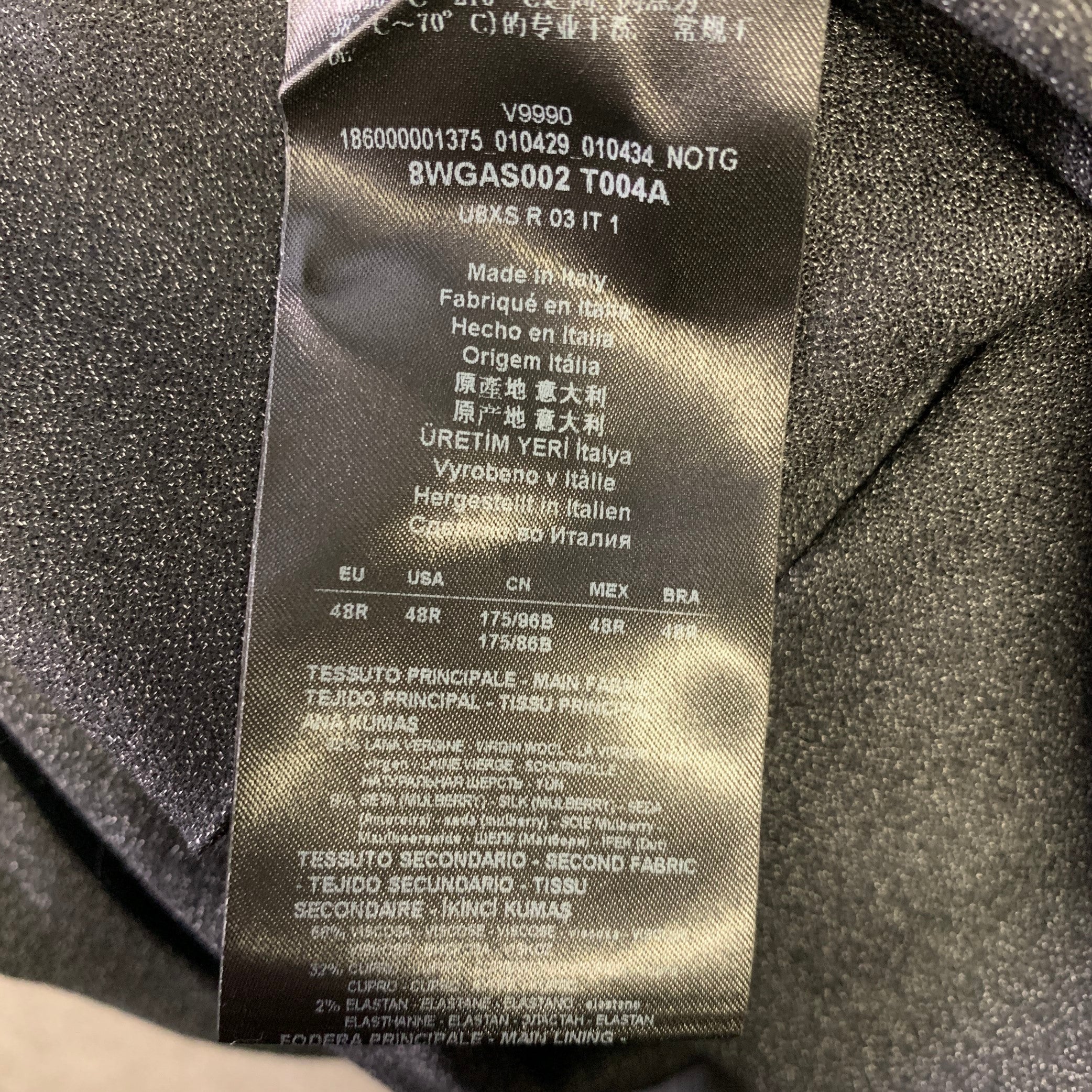 GIORGIO ARMANI Size 34 Gray Heathered Wool Silk Tuxedo Dress Pants - Image 5