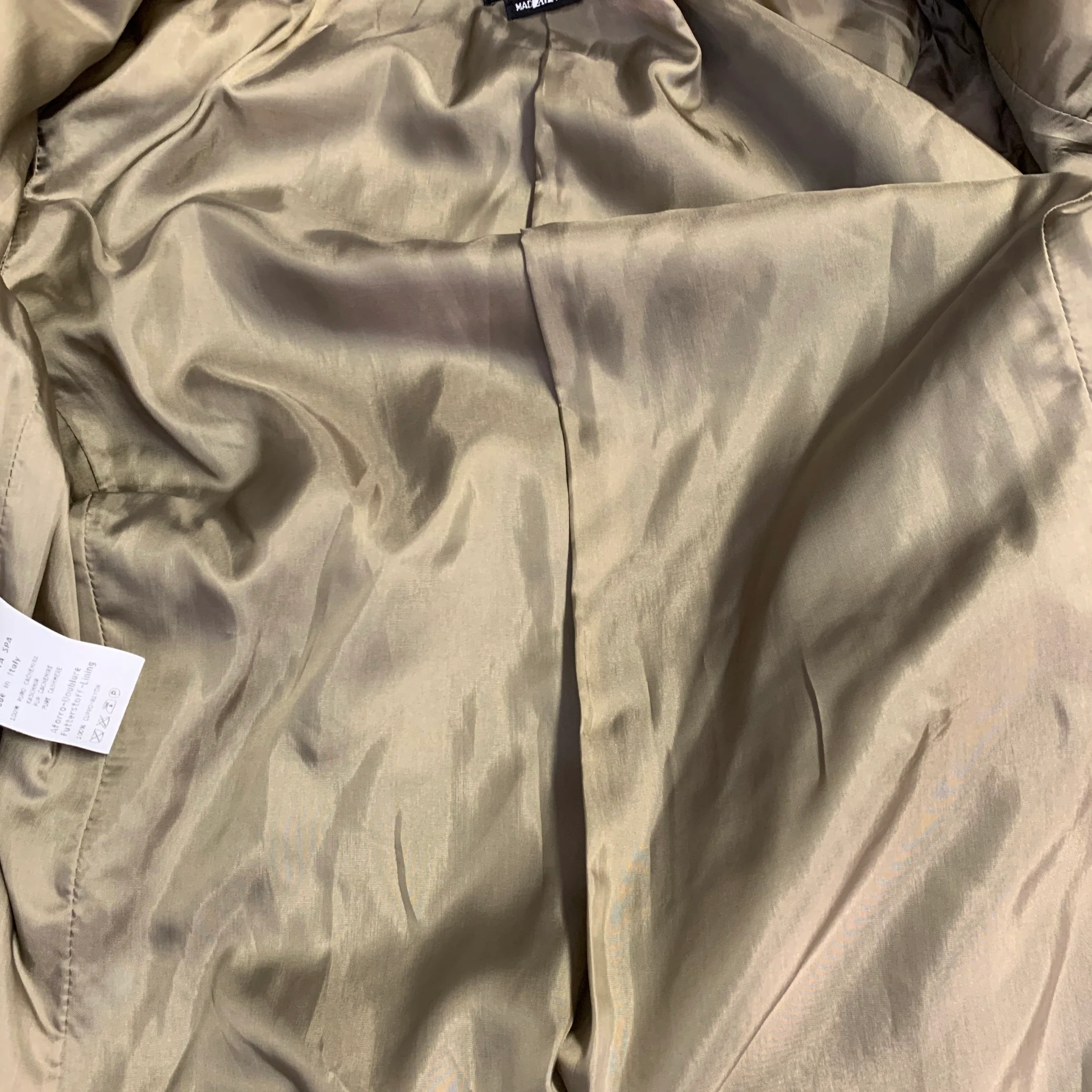 GIORGIO ARMANI Size 4 Green Sage Cashmere Double Breasted Jacket Blazer - Image 8