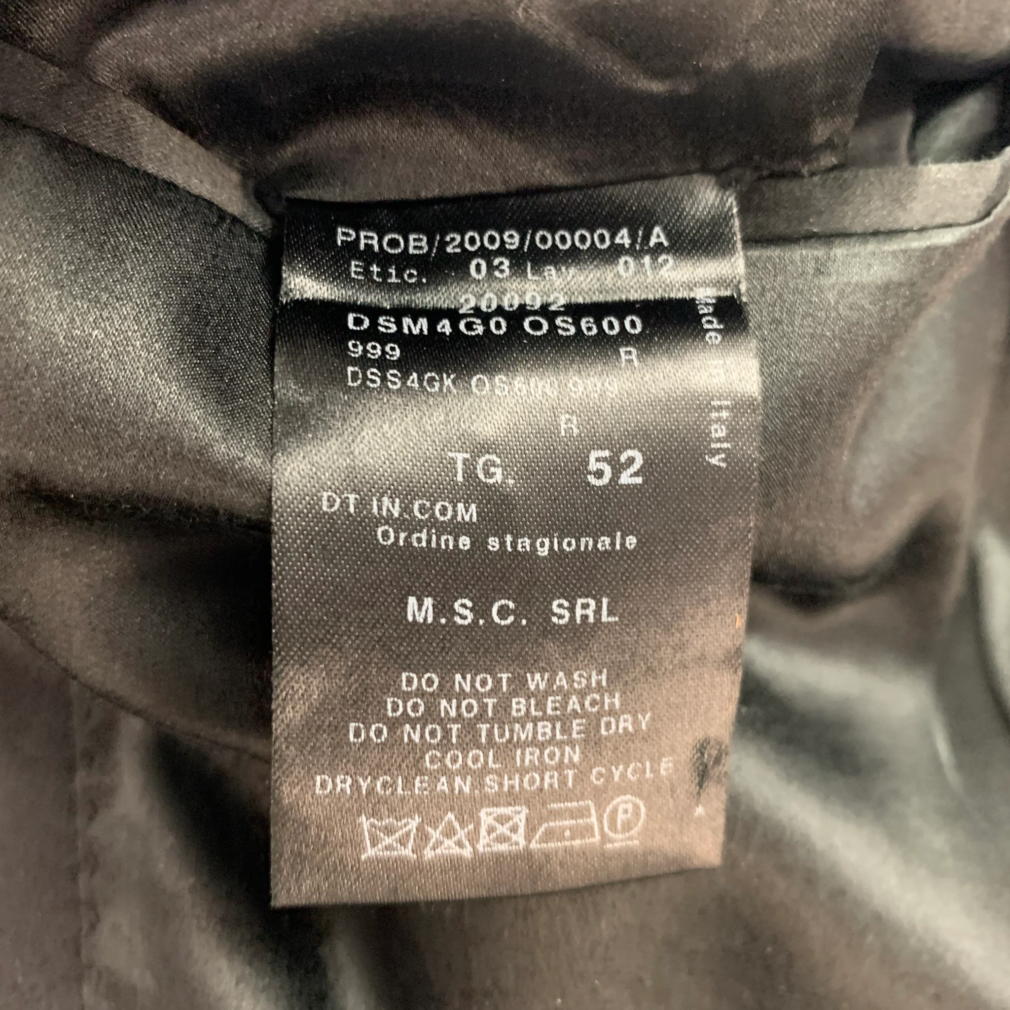 GIORGIO ARMANI Size 42 Black Metallic Peak Lapel Sport Coat - Image 5