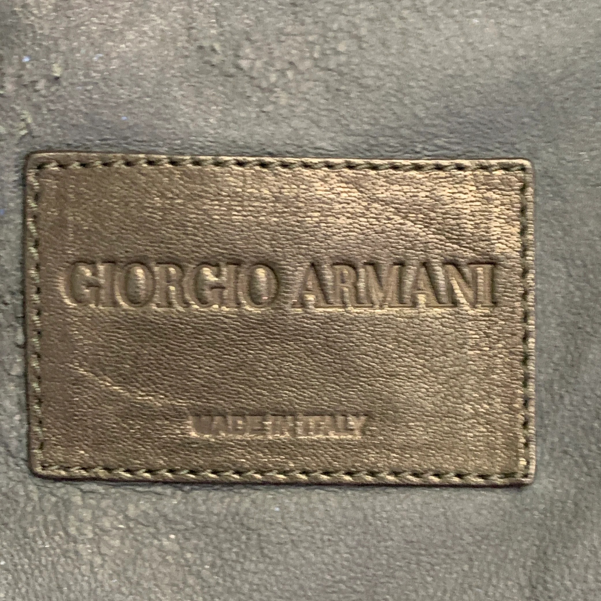 GIORGIO ARMANI Size 42 Navy Lambskin Leather Hidden Snaps Shirt Jacket - Image 5