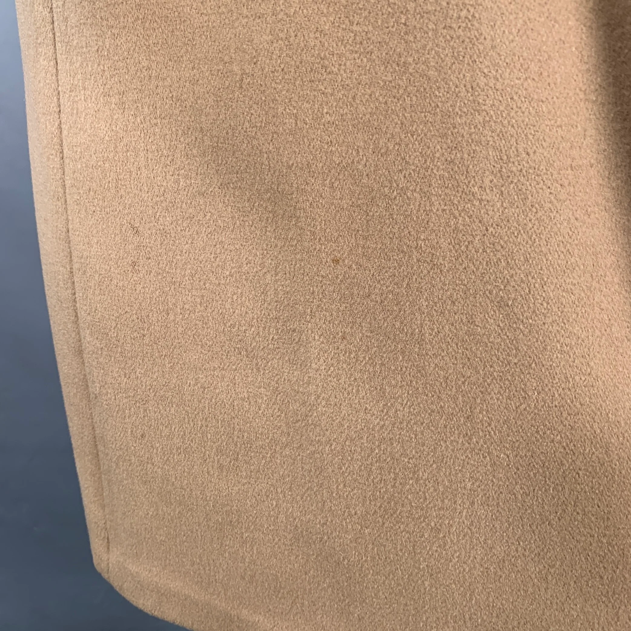 GIORGIO ARMANI Size M Tan Wool Hidden Buttons Coat - Image 5