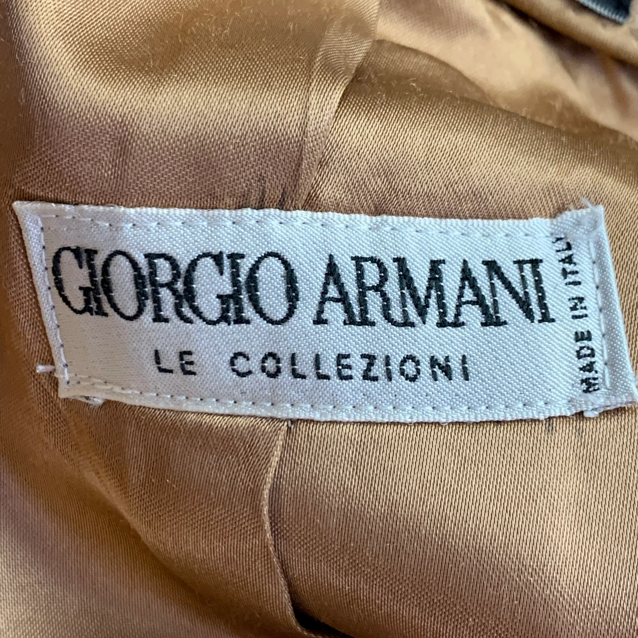 GIORGIO ARMANI Size M Tan Wool Hidden Buttons Coat - Image 9