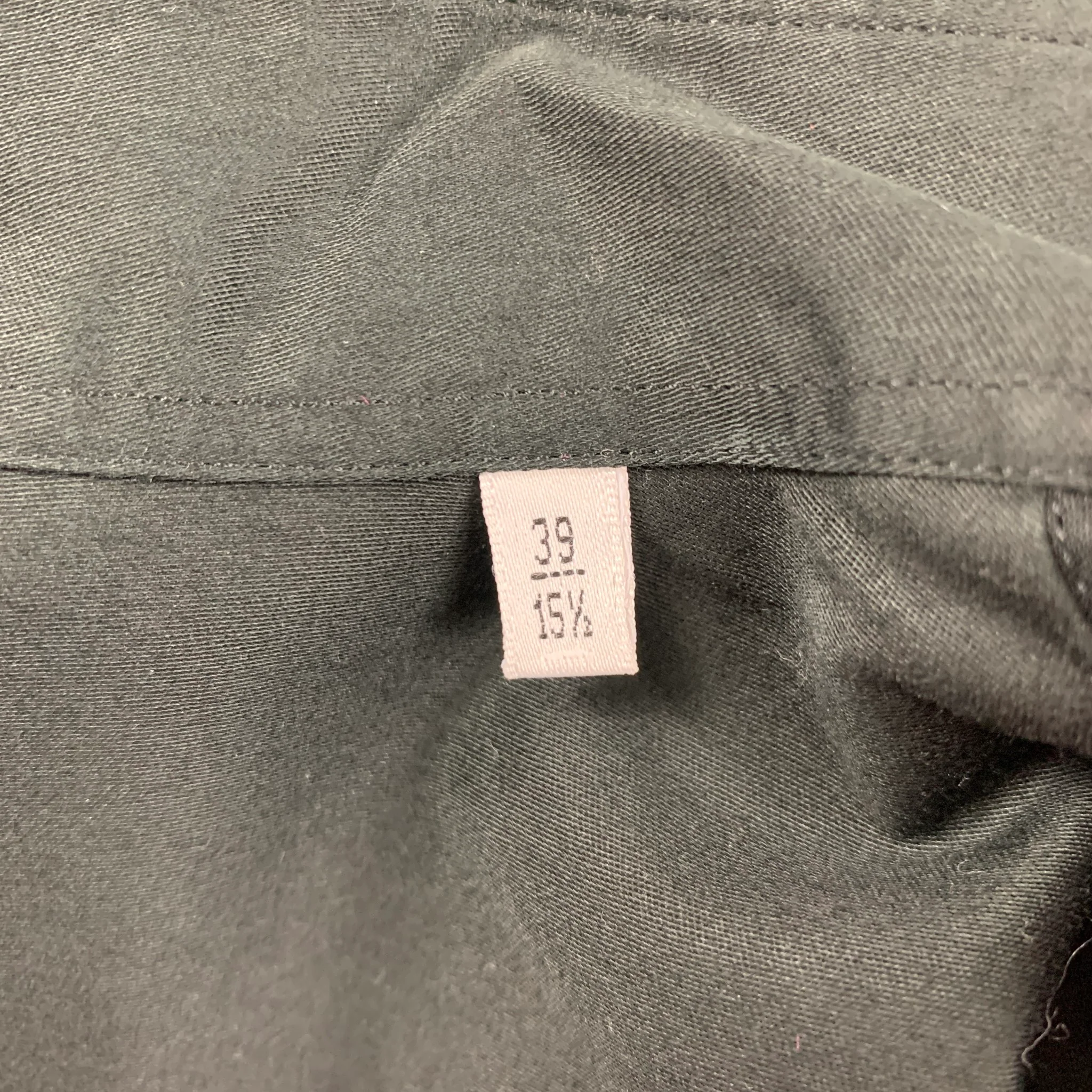GIORGIO ARMANI Size S Black Cotton Button Up Long Sleeve Shirt - Image 4