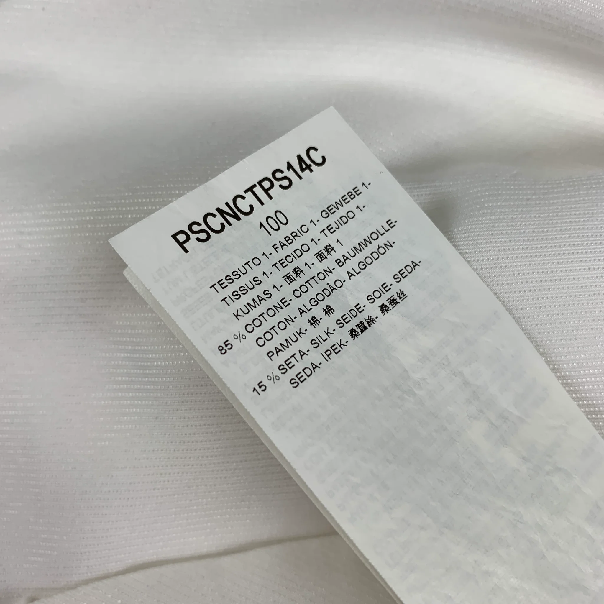 GIORGIO ARMANI Size S White Cotton Button Up Long Sleeve Shirt - Image 5