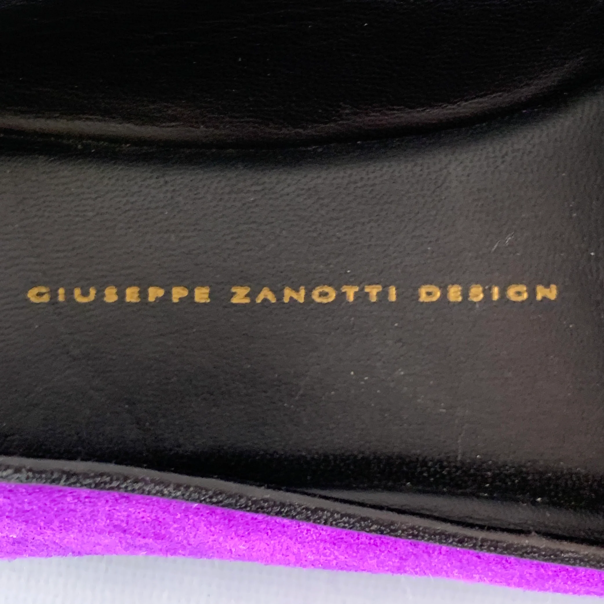 GIUSEPPE ZANOTTI Size 9 Purple Suede Slip On Metal Tassel Loafers - Image 7