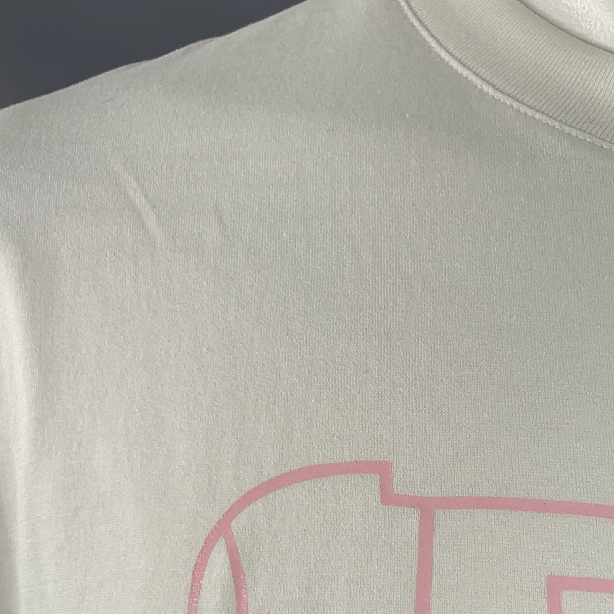 GIVENCHY 2020 Size M Lunar New Year White Pink Rat Print Cotton Crew Neck T-shirt - Image 6