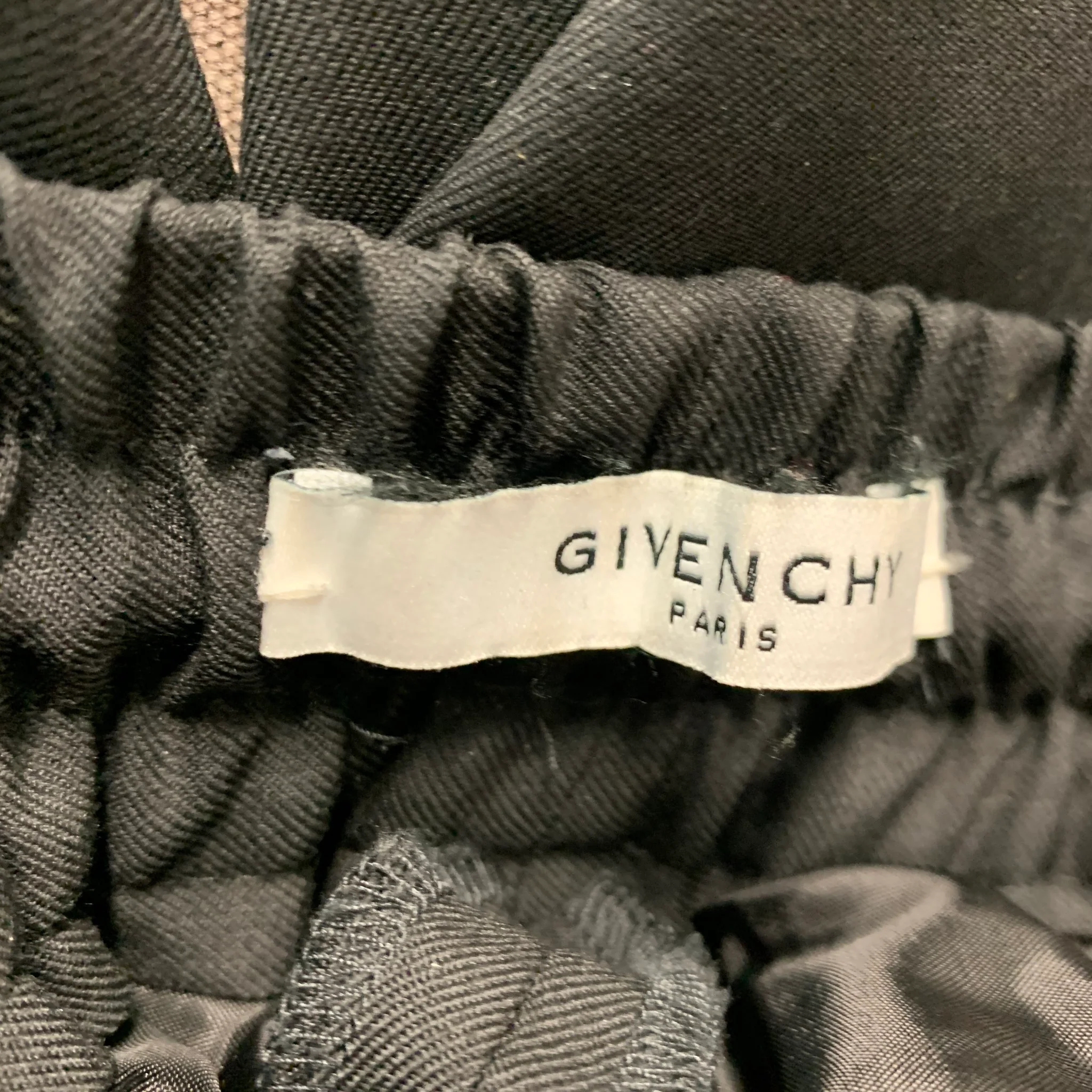 GIVENCHY Size 30 Black Wool Elastic Waistband Casual Pants - Image 6