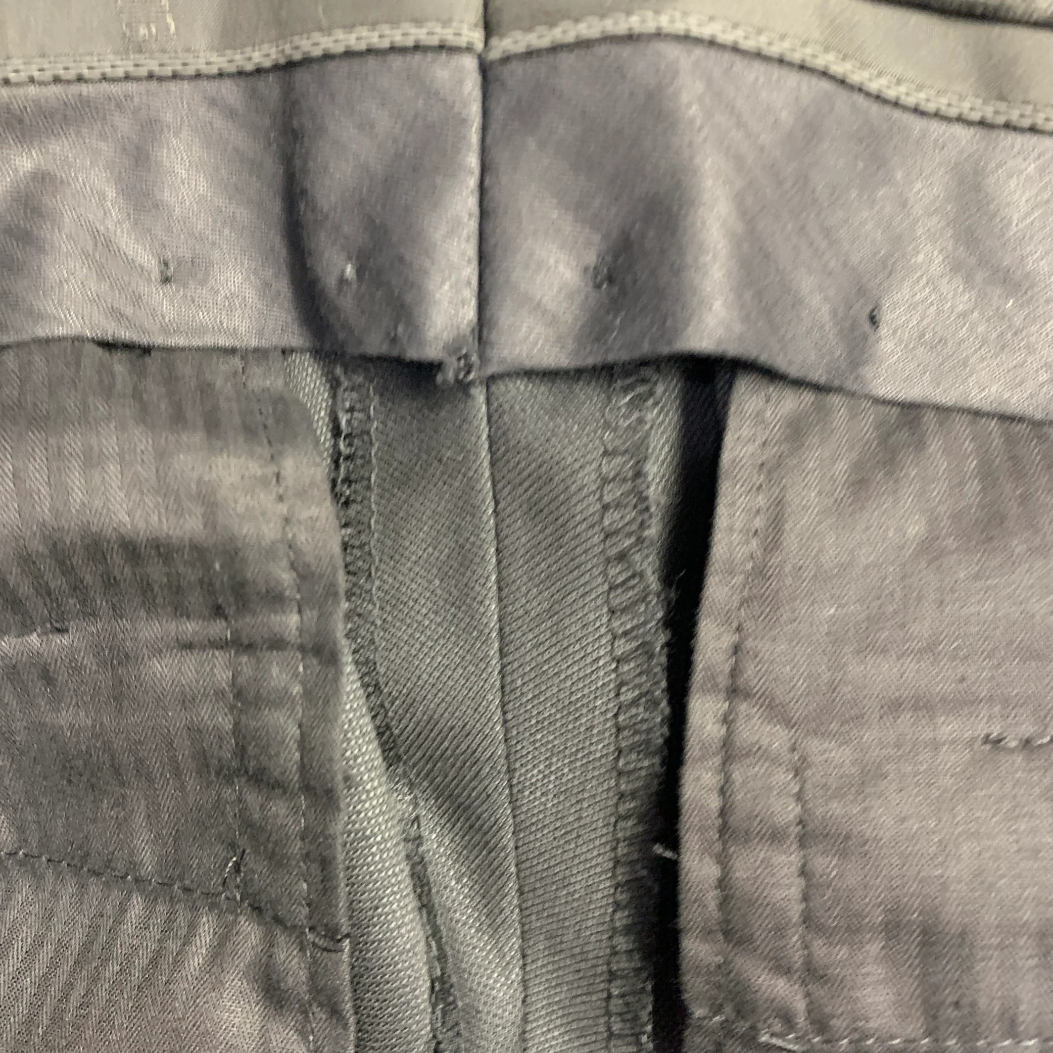 GIVENCHY Size 30 Charcoal Grey Wool Tapered Zip Fly Dress Pants - Image 5