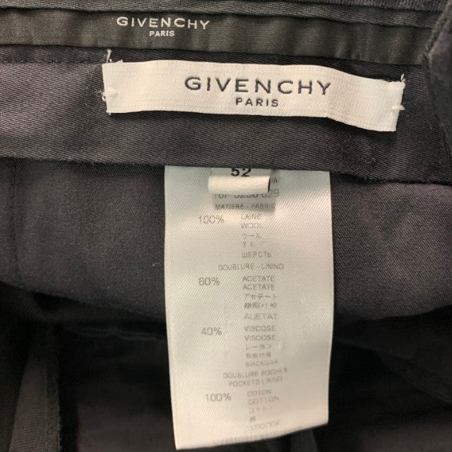 GIVENCHY Size 32 Black Solid Wool Mohair Tuxedo Dress Pants - Image 4