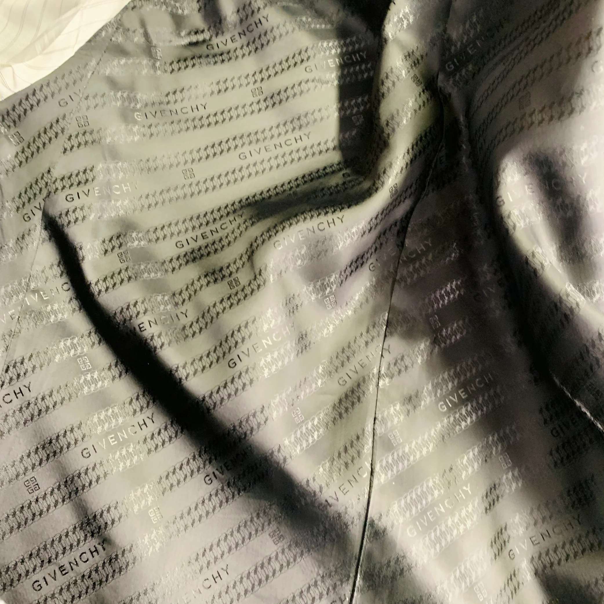 GIVENCHY Size 38 Grey Black Purple Plaid Contrast Trim Wool Blend Sport Coat - Image 7