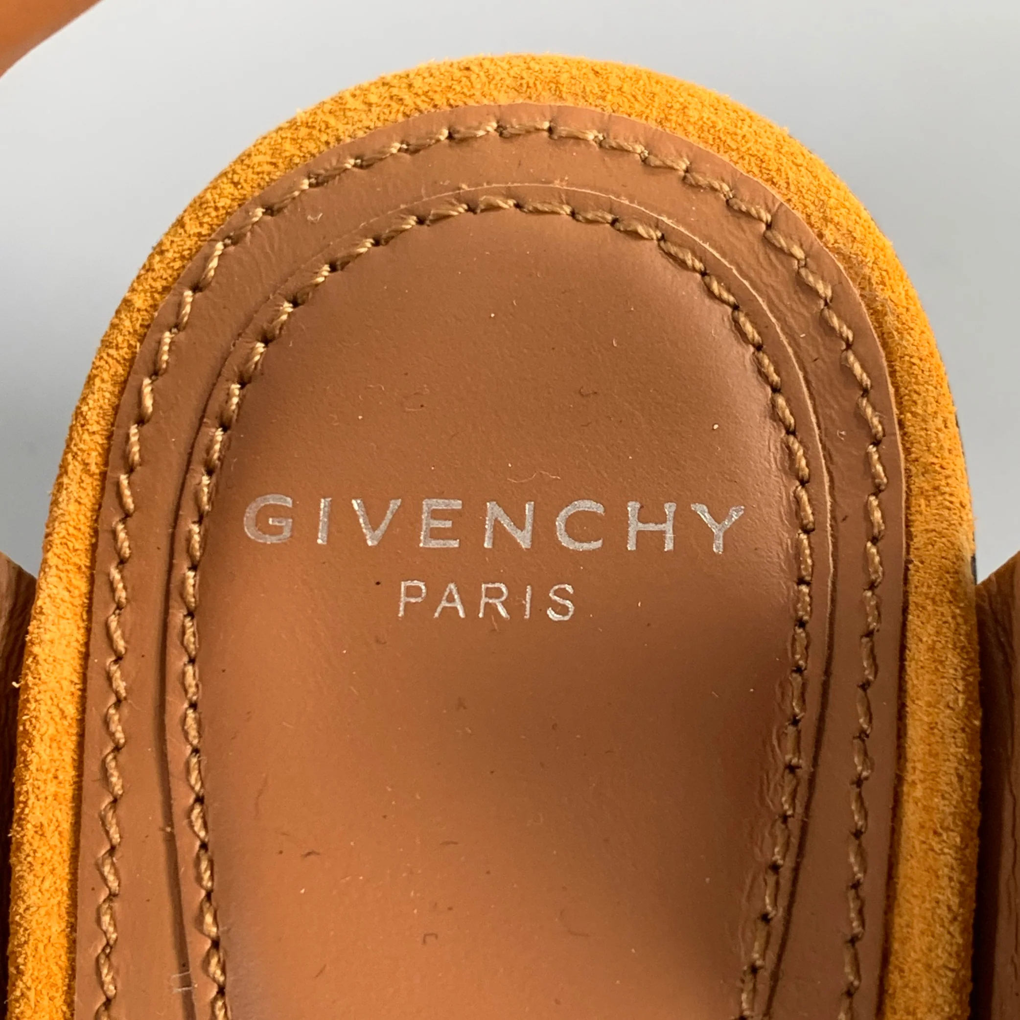 GIVENCHY Size 6 Mustard Yellow Suede Ankle Strap Sandals - Image 7