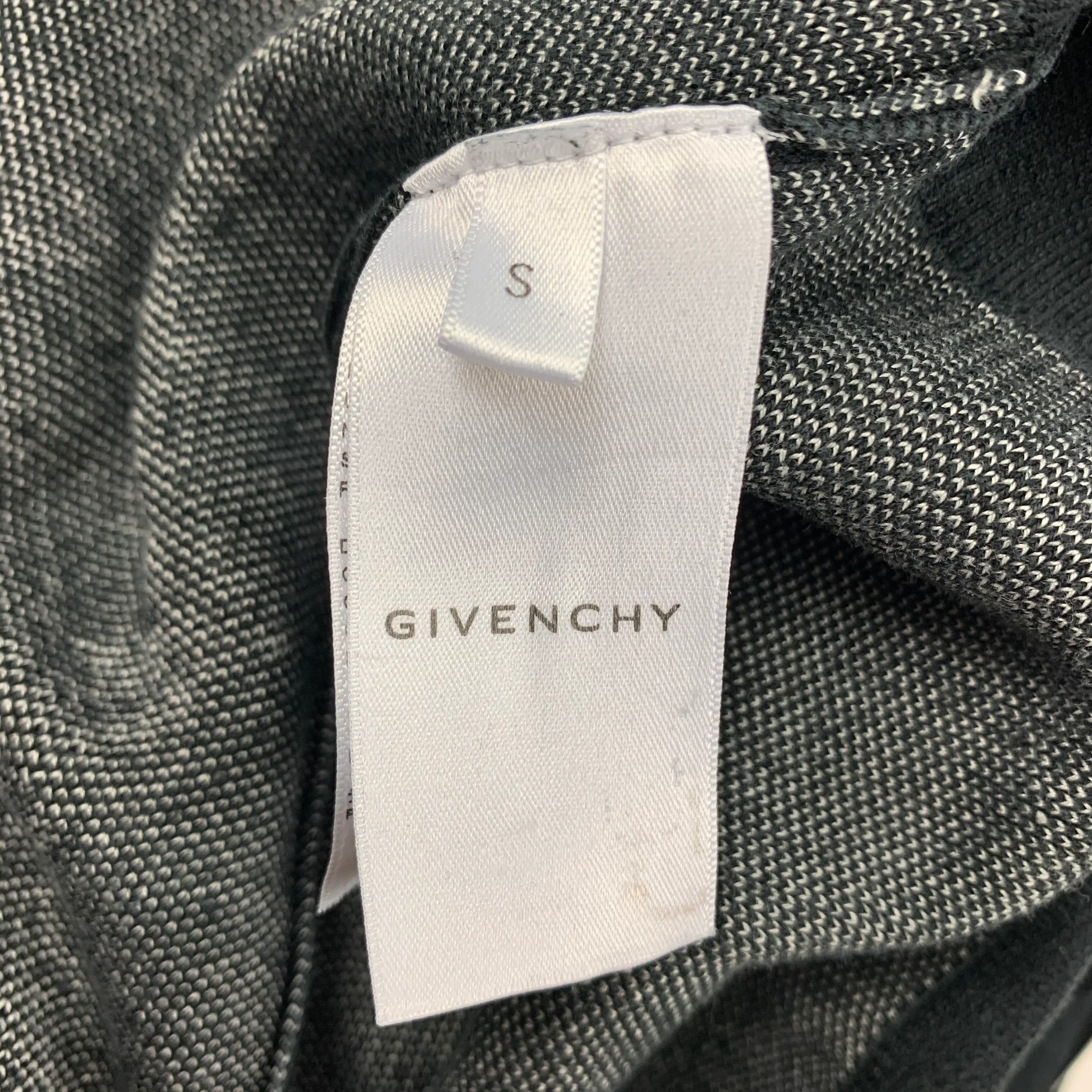 GIVENCHY Size S Black White Paisley Silk Distressed Pullover - Image 4