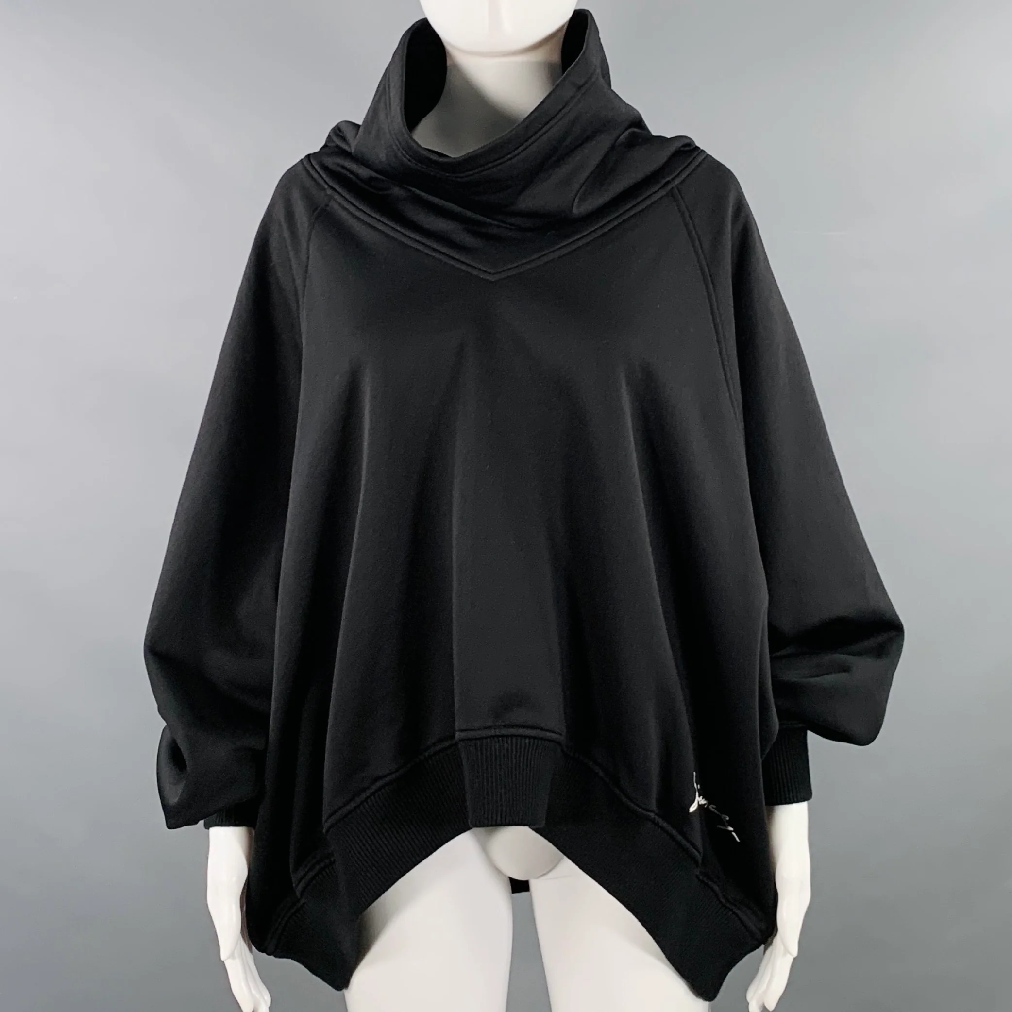 GIVENCHY Size XS Black Cotton Polyamide Oversized Casual Top