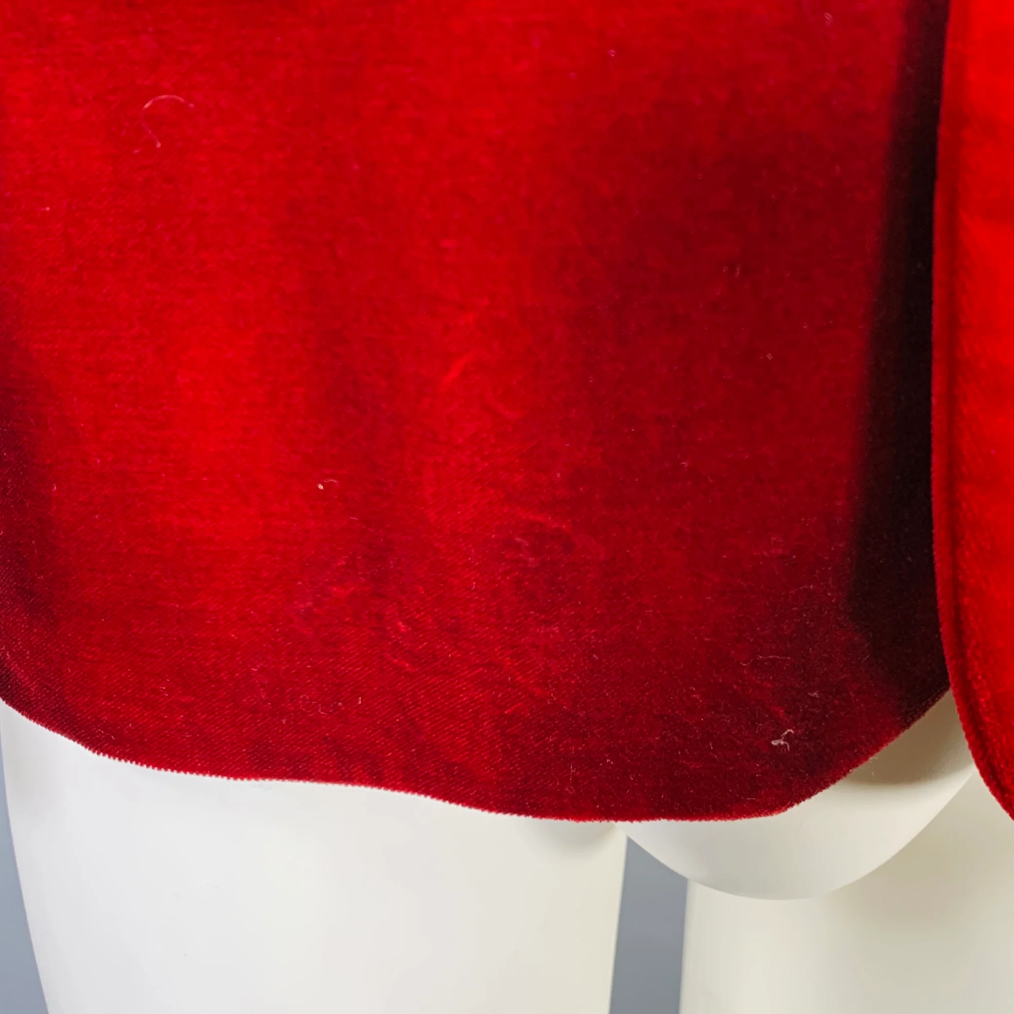GOLDEN GOOSE Size S Red Burgundy Two Toned Cotton Sport Coat - Image 5
