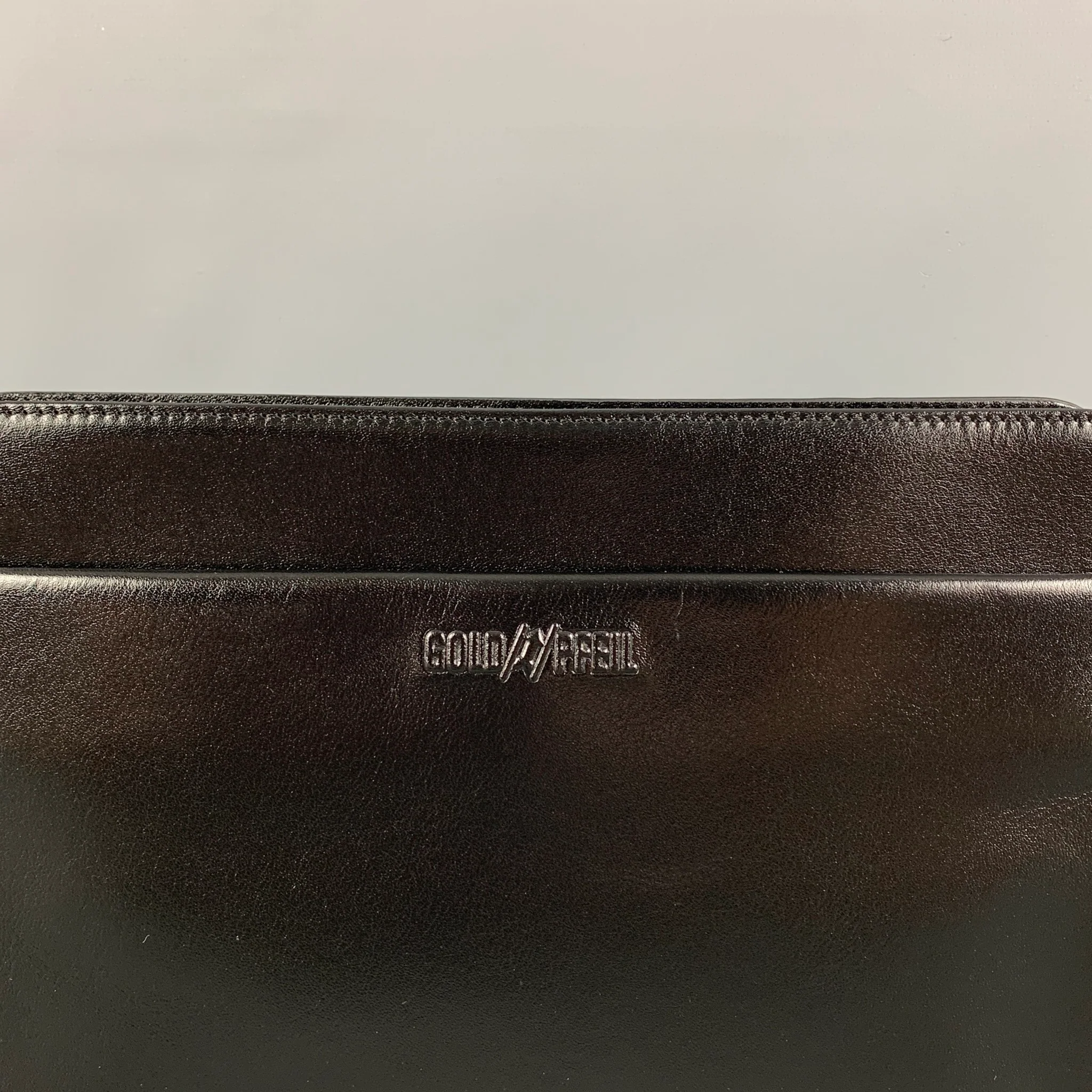 GOLDPFEIL Black Leather Wristlet Oxford Bag - Image 2