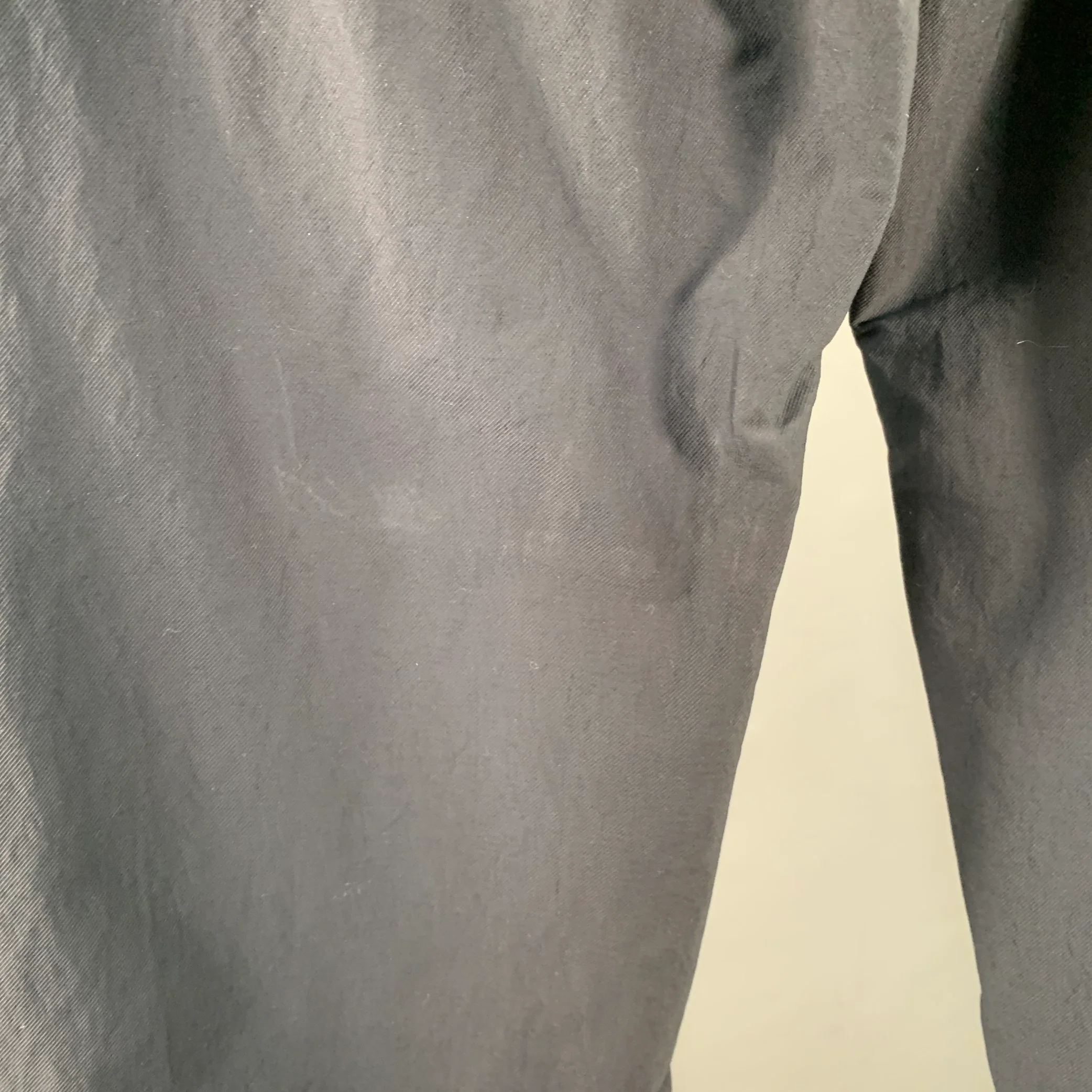 GOLDWIN Size L Navy Twill Nylon Blend Drawstring Casual Pants - Image 4