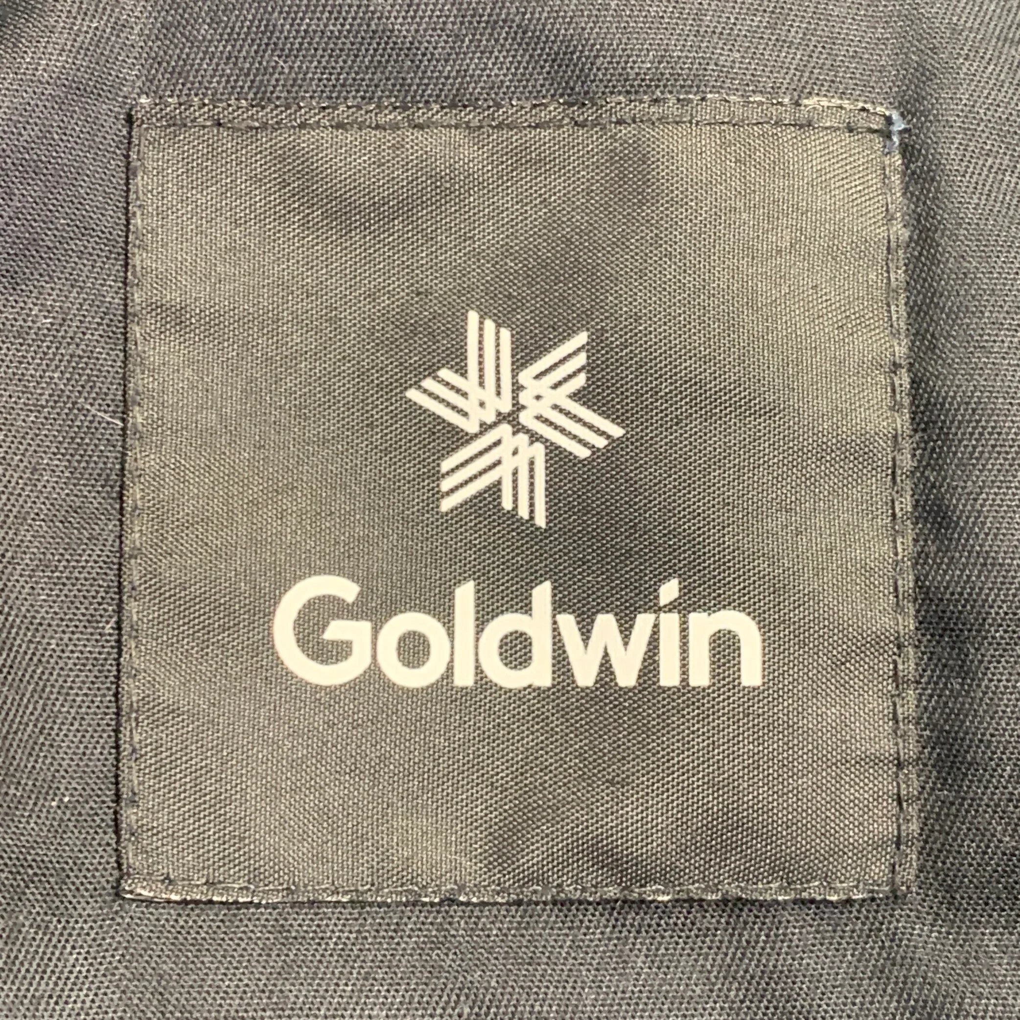 GOLDWIN Size L Navy Twill Nylon Blend Drawstring Casual Pants - Image 5