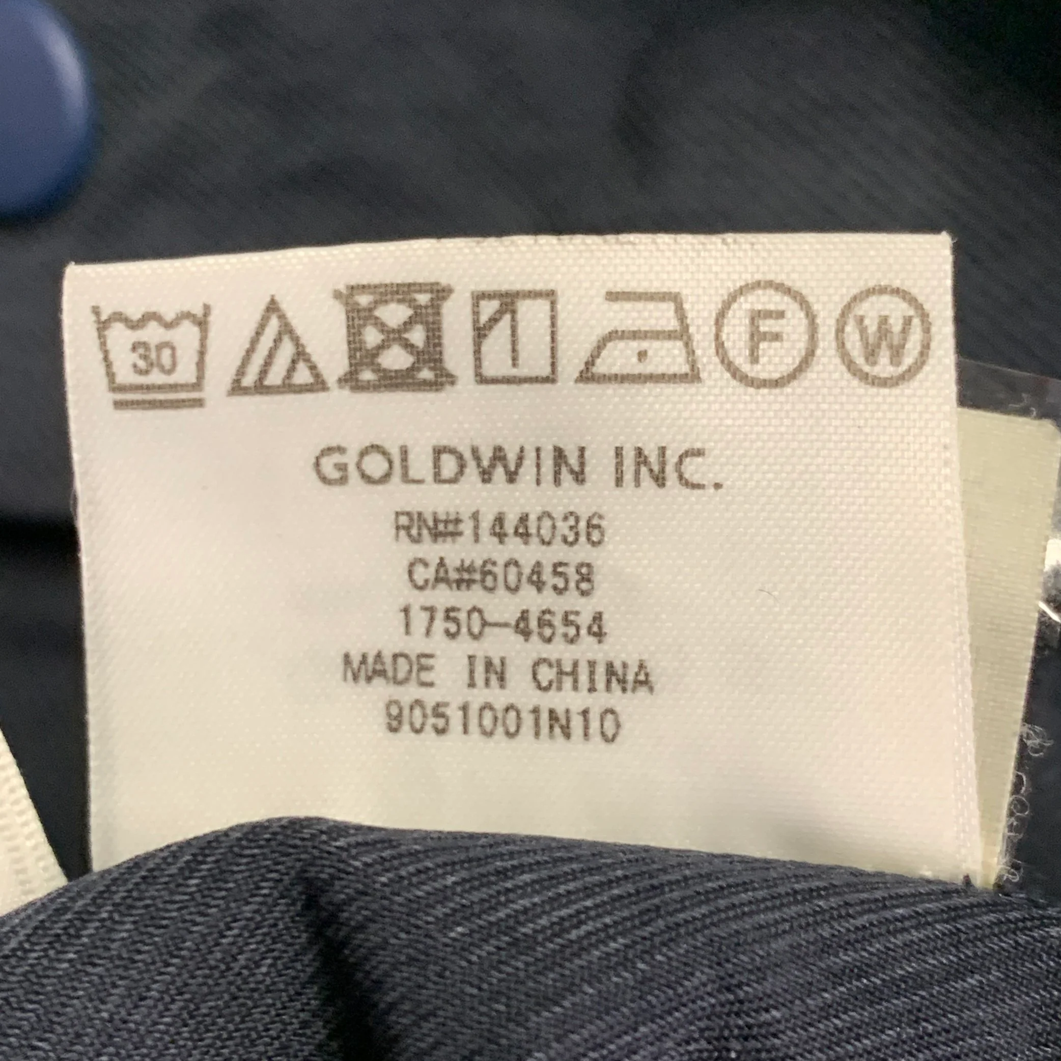 GOLDWIN Size L Navy Twill Nylon Blend Drawstring Casual Pants - Image 7