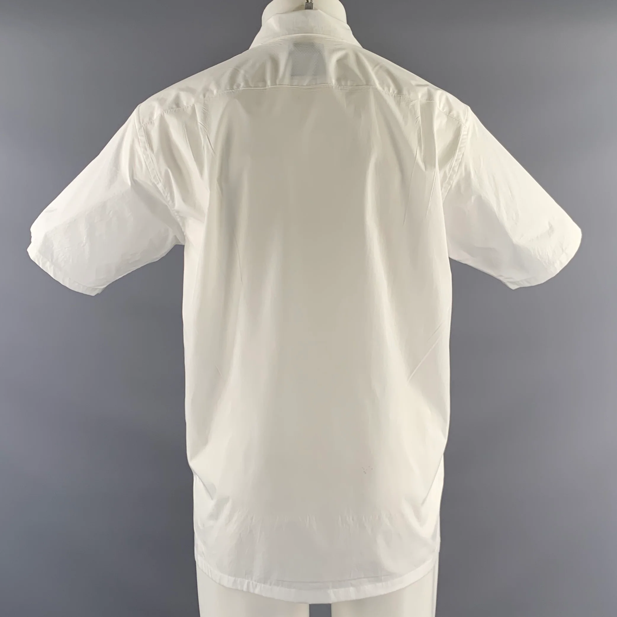 GOLDWIN Size L White Polyester One Pocket Short Sleeve Shirt - Image 3