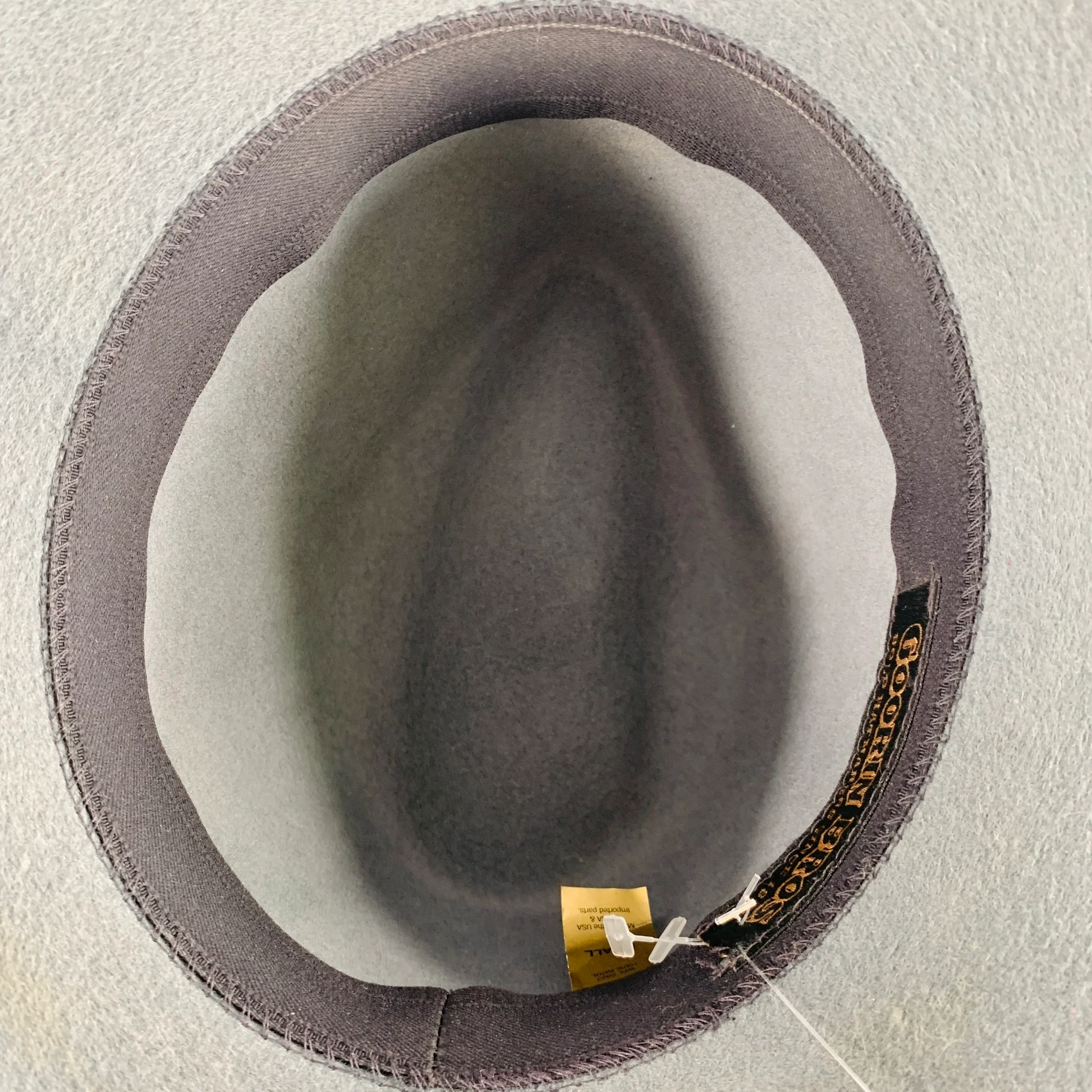 GOORIN BROTHERS Size S Grey Green Wool Felt Fedora Hat - Image 6