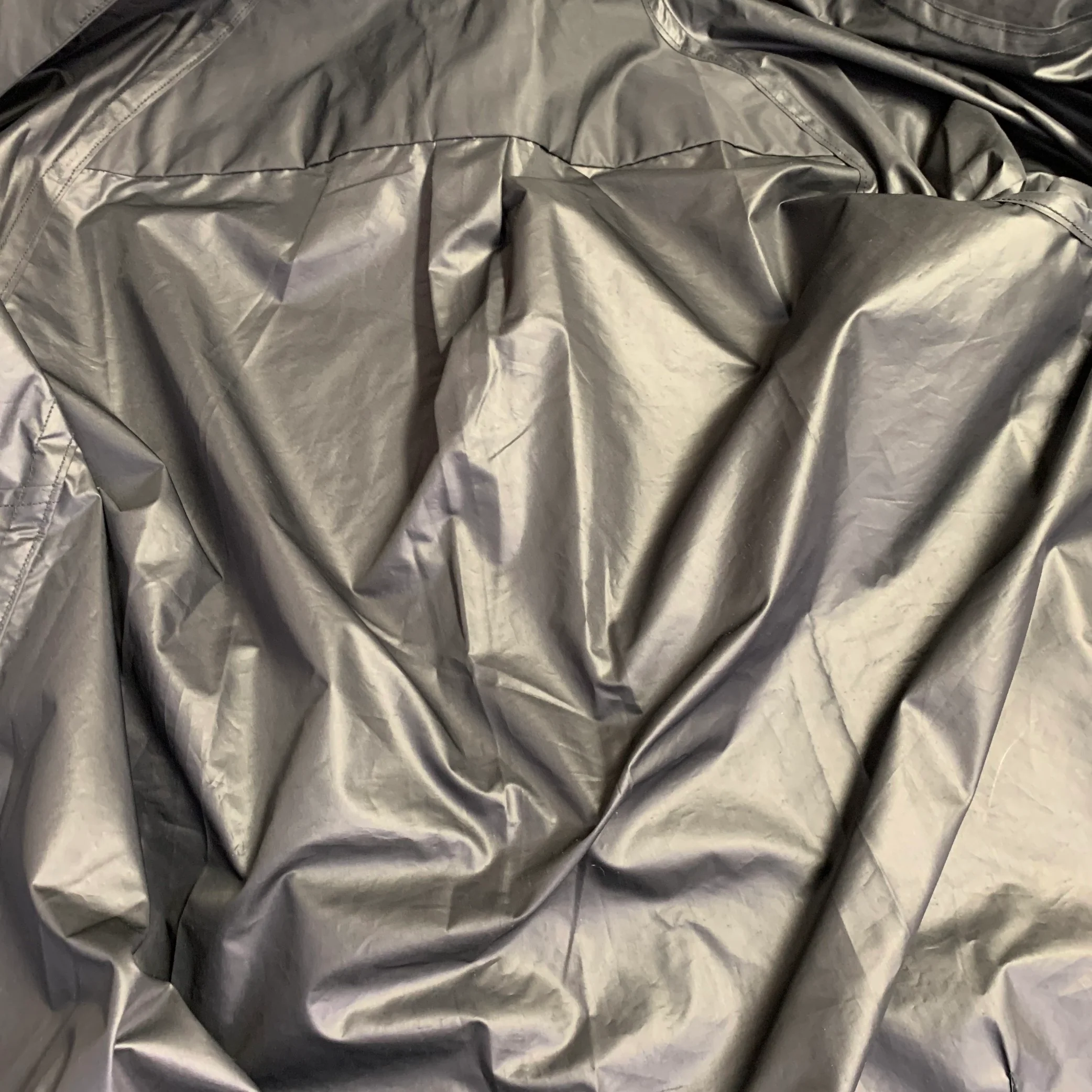 GOROUTA Size L Black Polyester Windbreaker Zip Up Jacket - Image 7