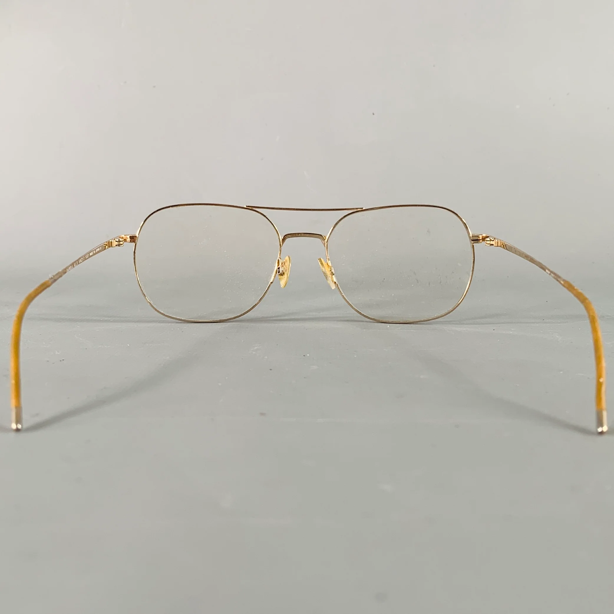 GOTTI Gold Metal Aviator Eyewear Frames - Image 3