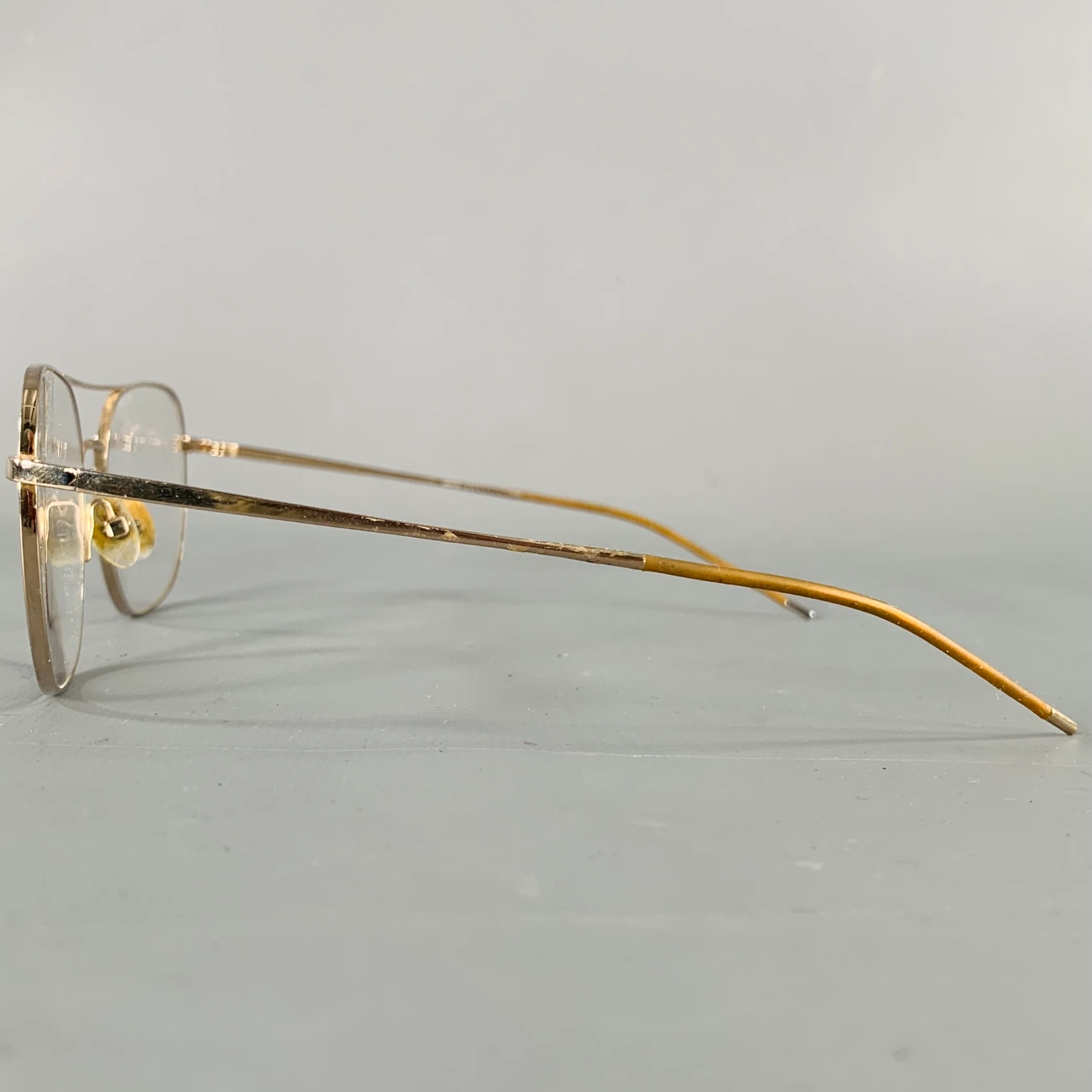 GOTTI Gold Metal Aviator Eyewear Frames - Image 4