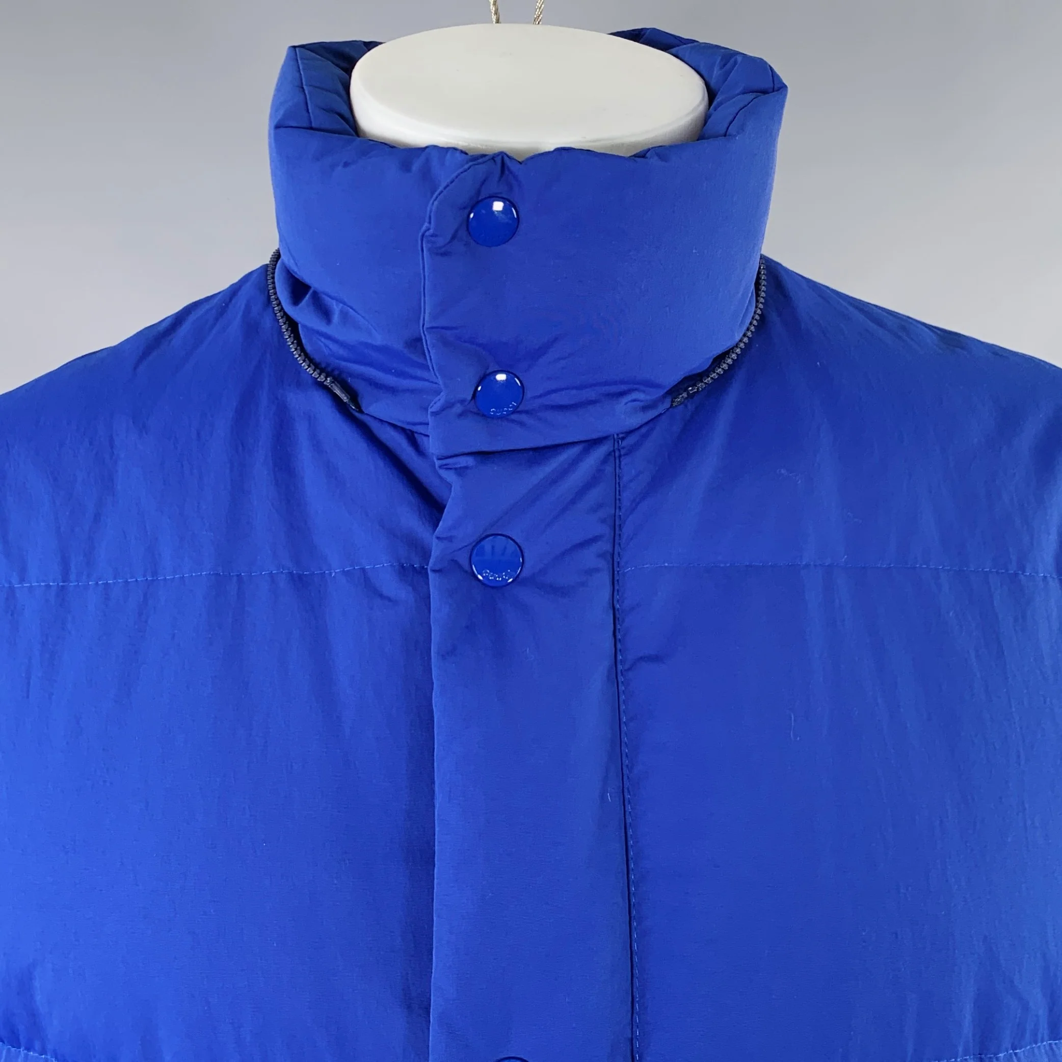 GUCCI 2018 Size 36 Blue Red Polyamide Puffer Goose Down Hooded Coat - Image 7