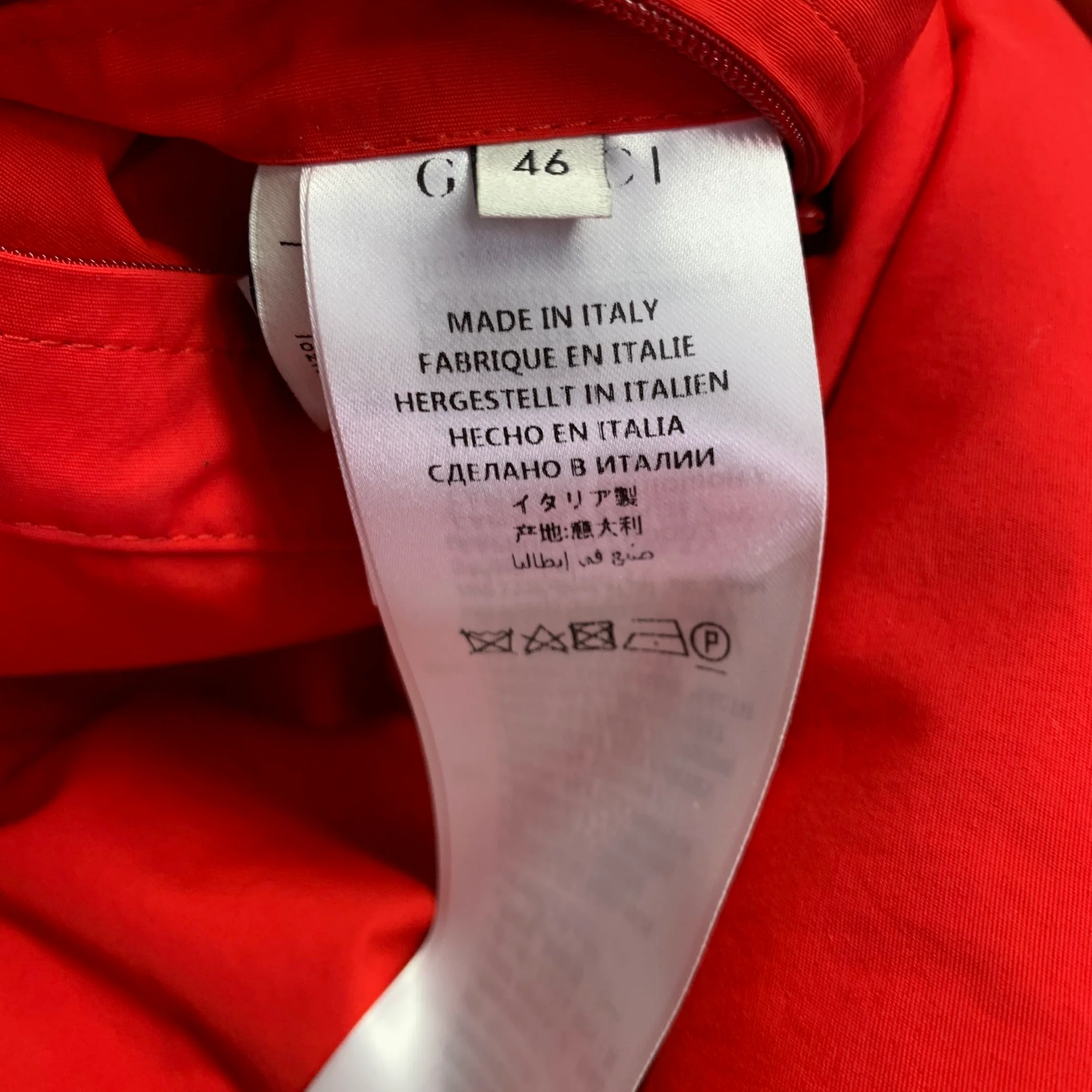 GUCCI 2018 Size 36 Blue Red Polyamide Puffer Goose Down Hooded Coat - Image 9