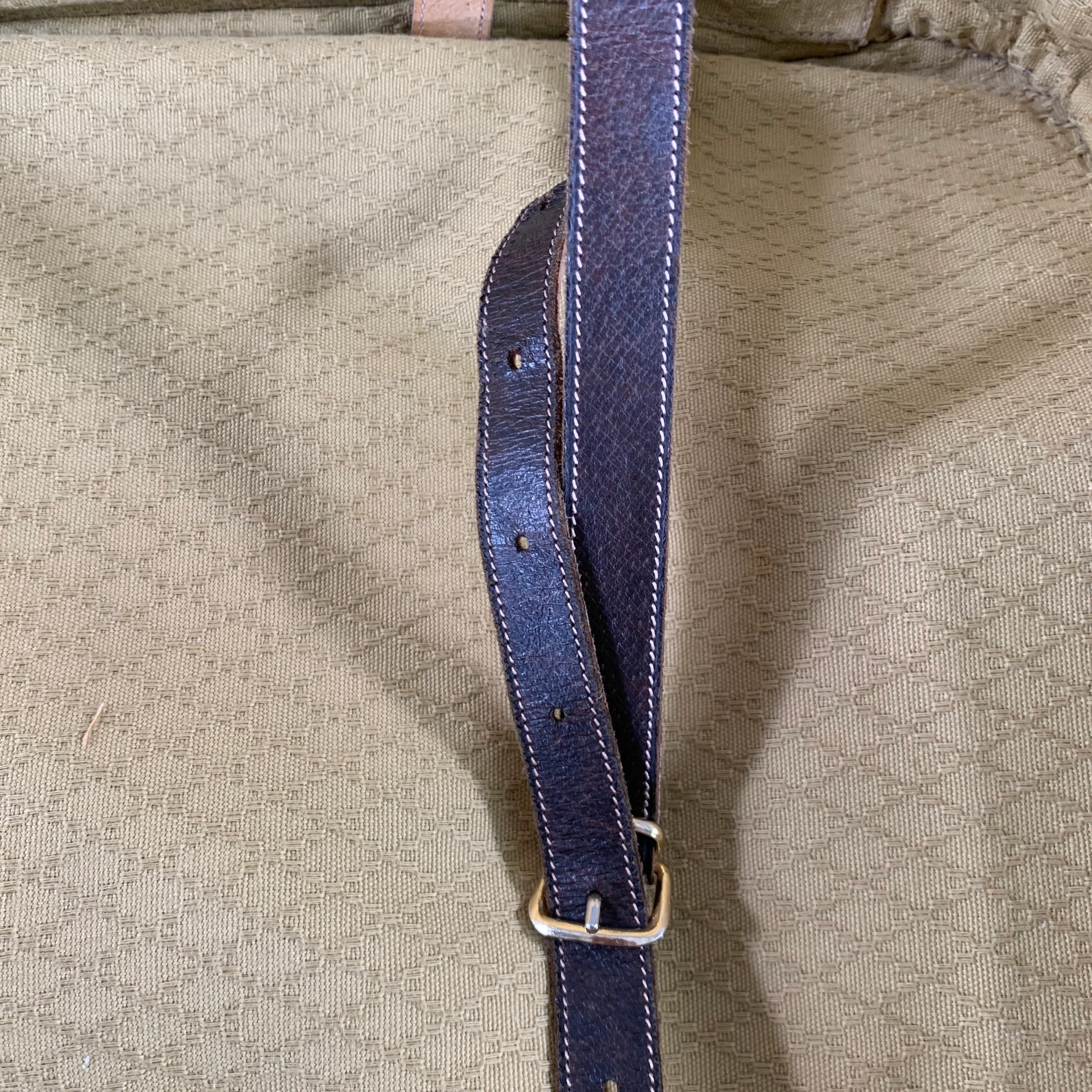 GUCCI Beige Brown Guccissima Monogram Coated Canvas Leather Suitcase - Image 9
