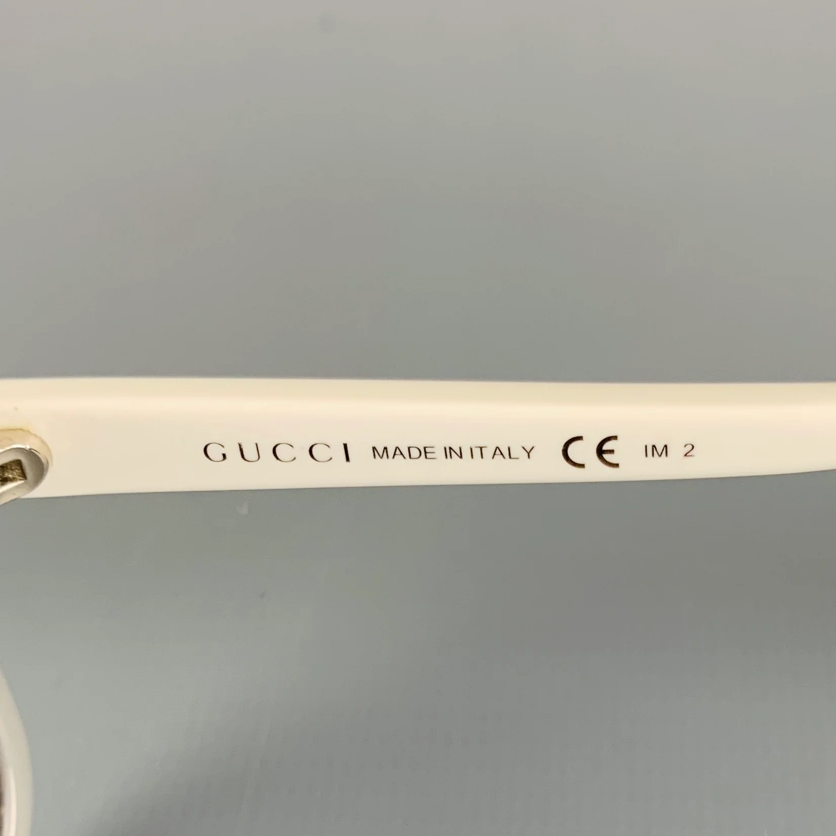 GUCCI Blue White Acetate Sunglasses - Image 6